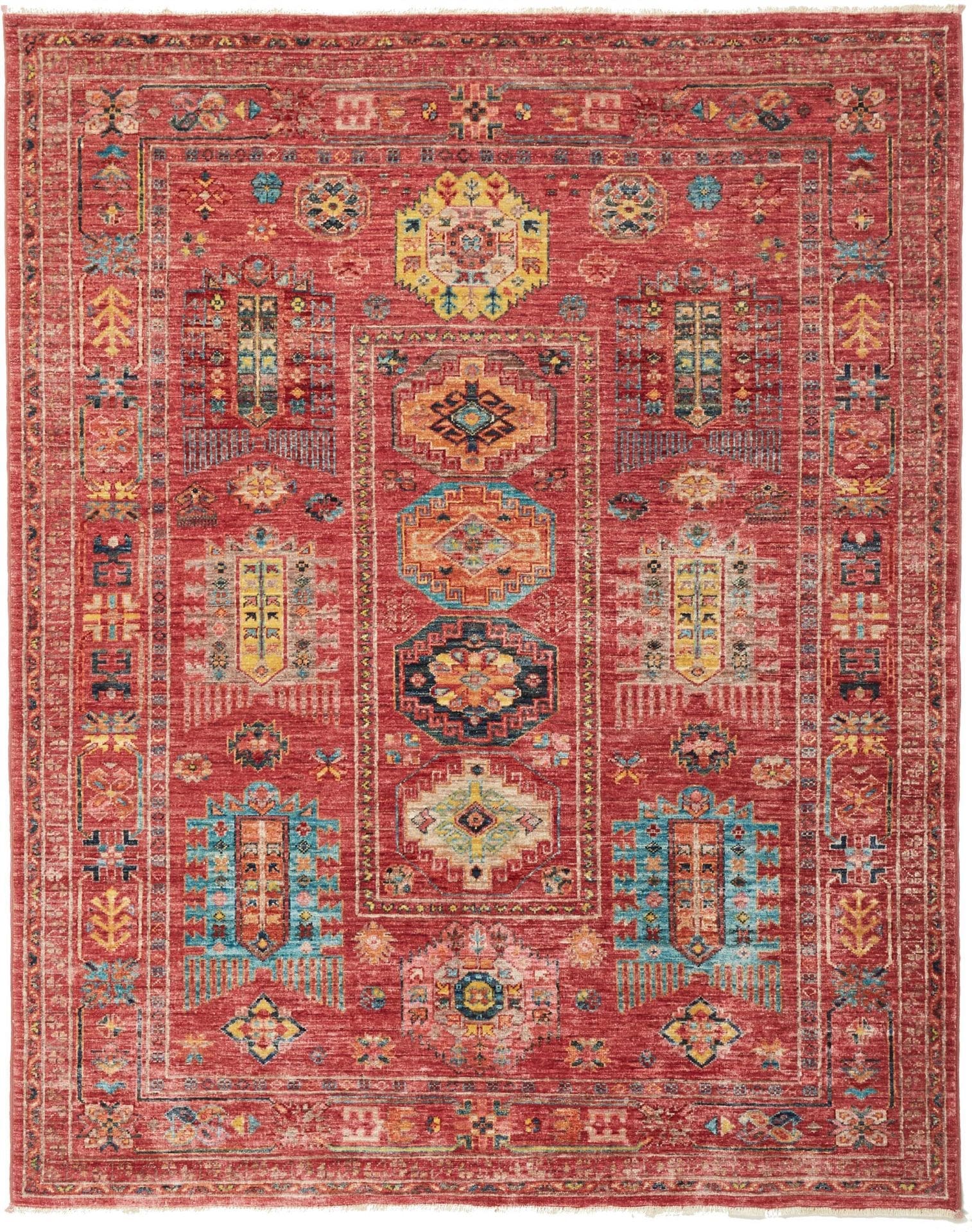 Samarkand Orientteppich 154 x 192 cm, handgeknüpft, Wolle
