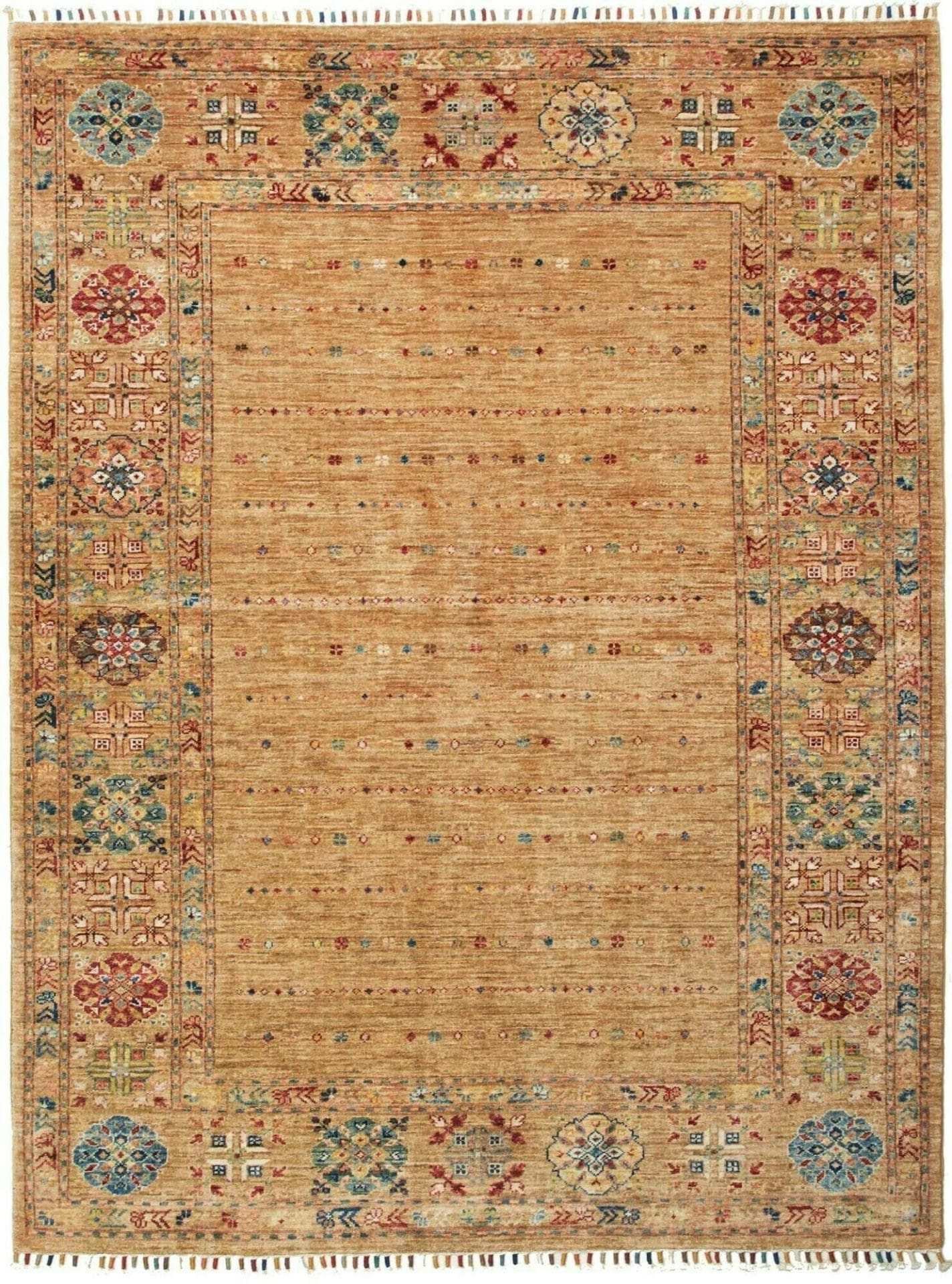 Samarkand Orientteppich 154 x 199 cm, handgeknüpft, Schurwolle