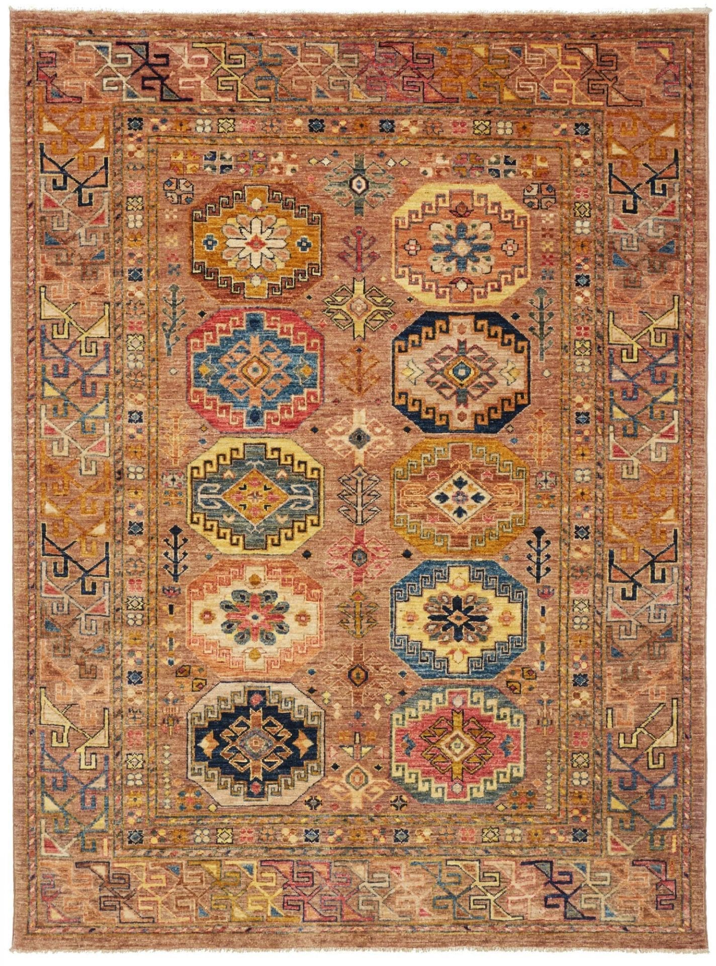 Samarkand Orientteppich 154 x 200cm, handgeknüpft, Wolle