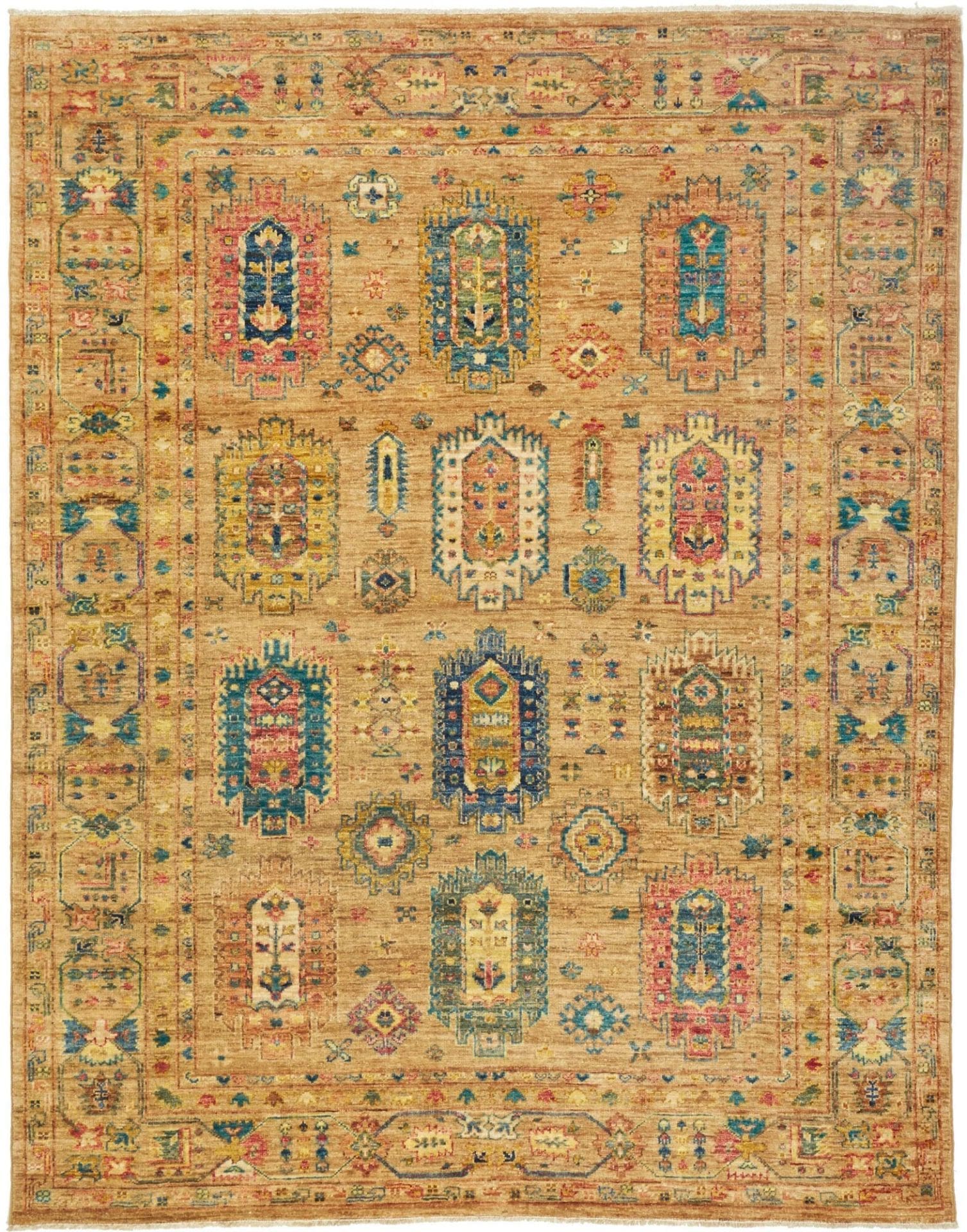 Samarkand Orientteppich 156 x 197 cm, Schurwolle, handgeknüpft