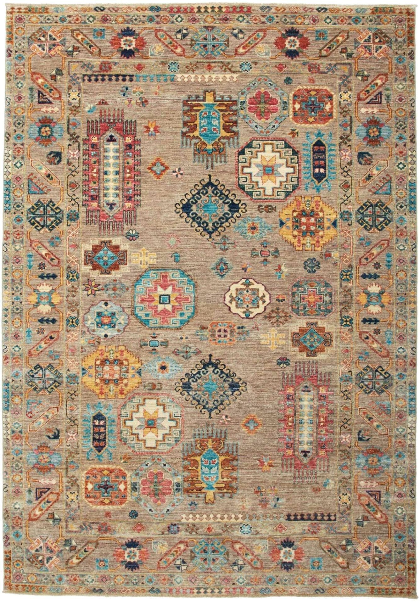 Samarkand Orientteppich 169 x 238cm, handgeknüpft, Wolle