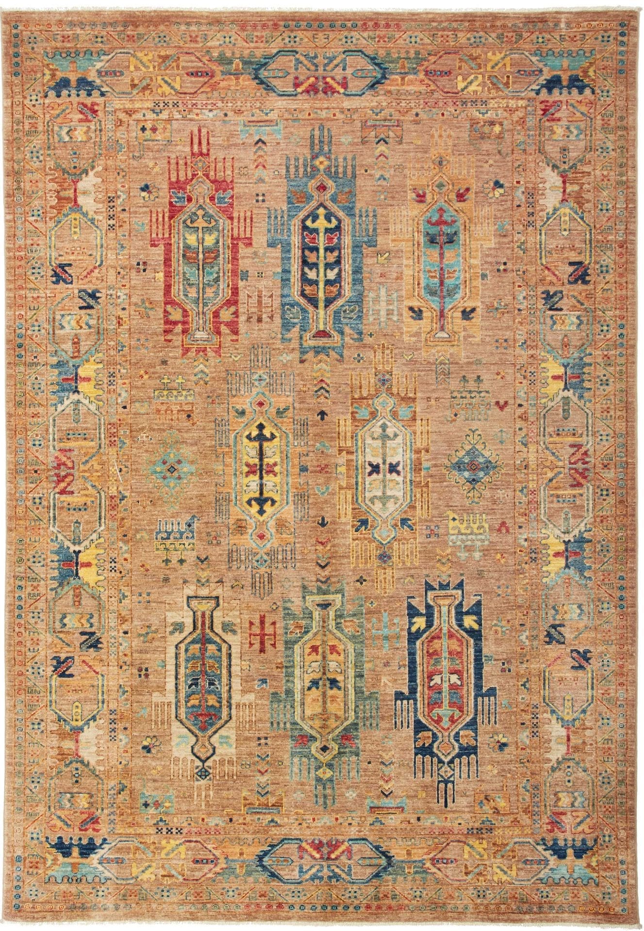 Samarkand Orientteppich 169 x 245cm, handgeknüpft aus Schurwolle