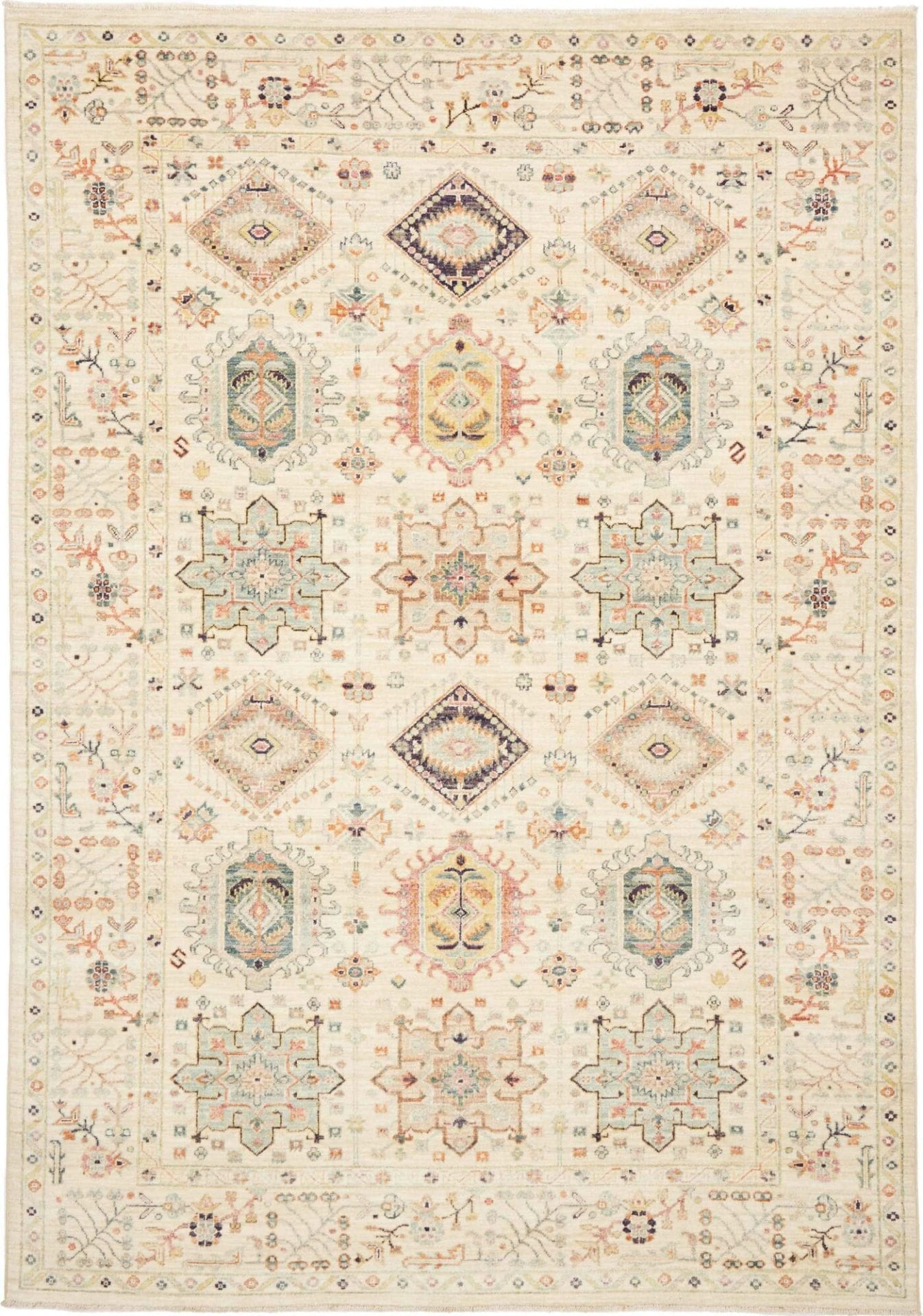 Samarkand Orientteppich 170 x 239cm, handgeknüpft, aus Schurwolle