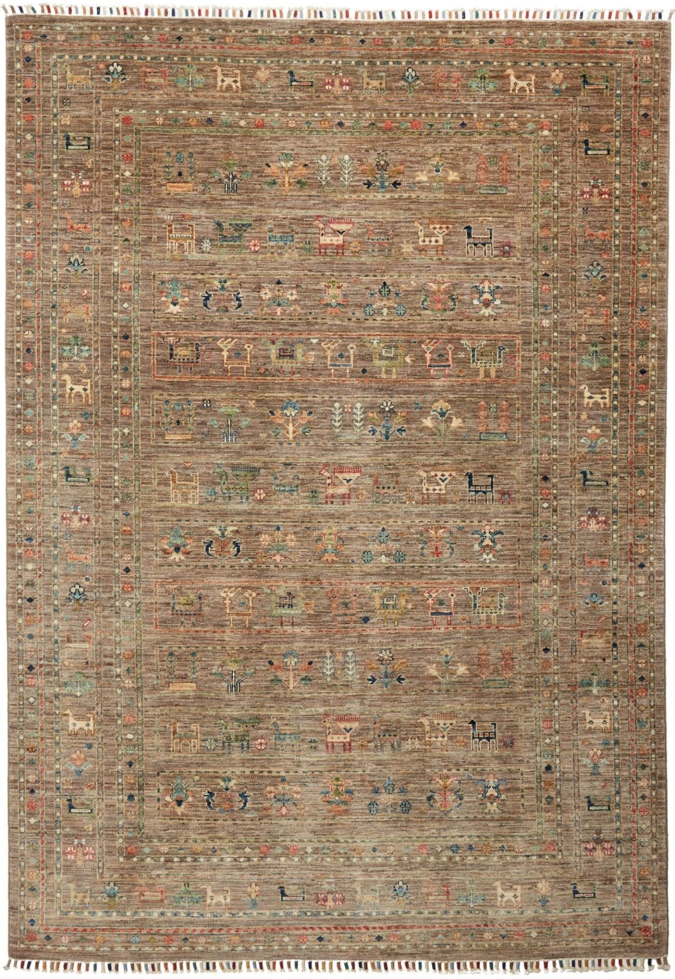 Samarkand Orientteppich 172 x 240 cm - Handgeknüpft, Wolle