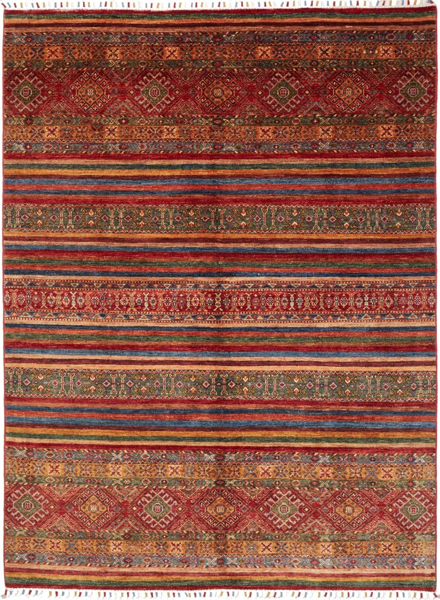 (Verkauft) Samarkand Orientteppich 173 x 230 cm, handgeknüpft, Schurwolle