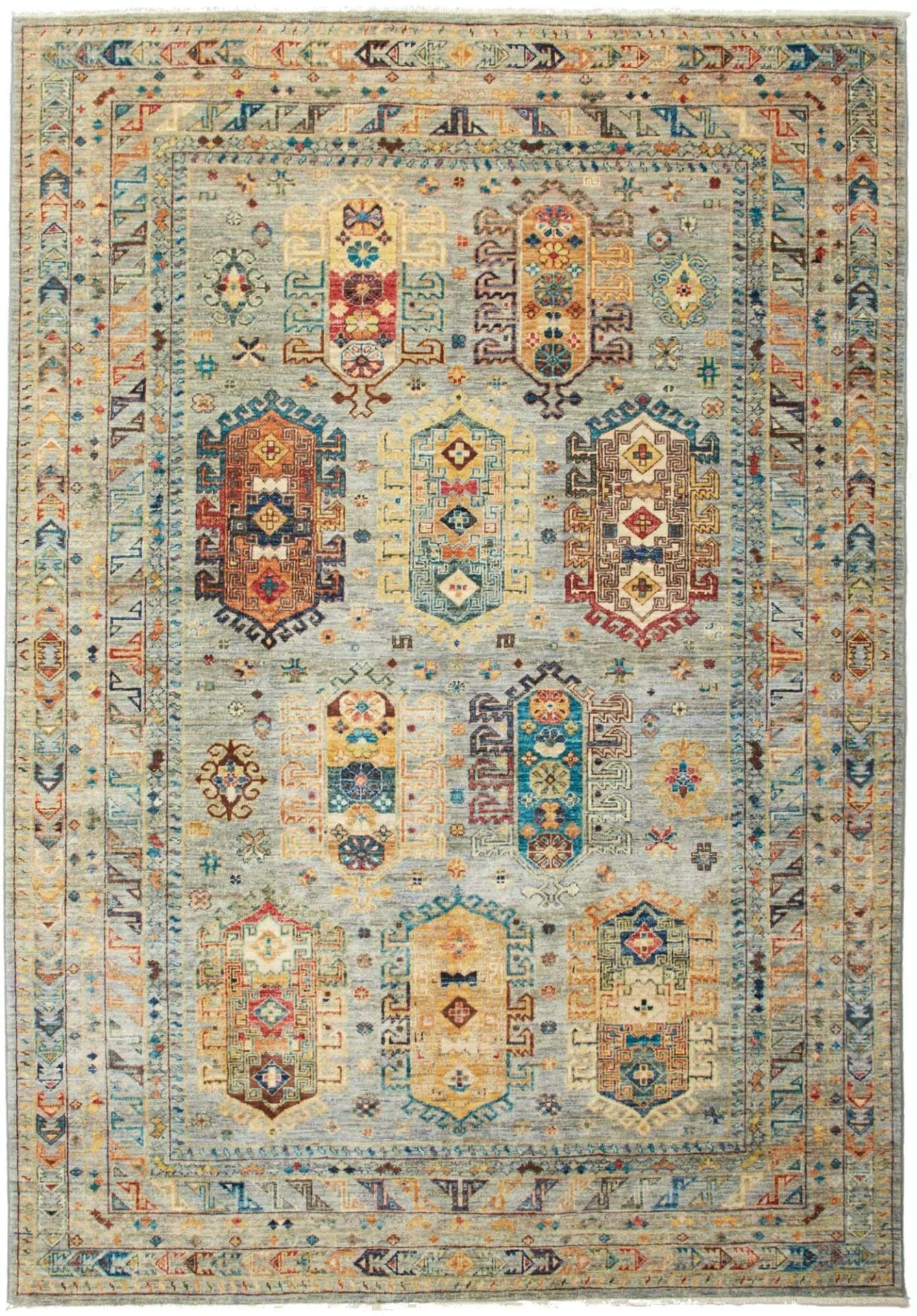 Samarkand Orientteppich 173 x 246 cm, handgeknüpft, Wolle