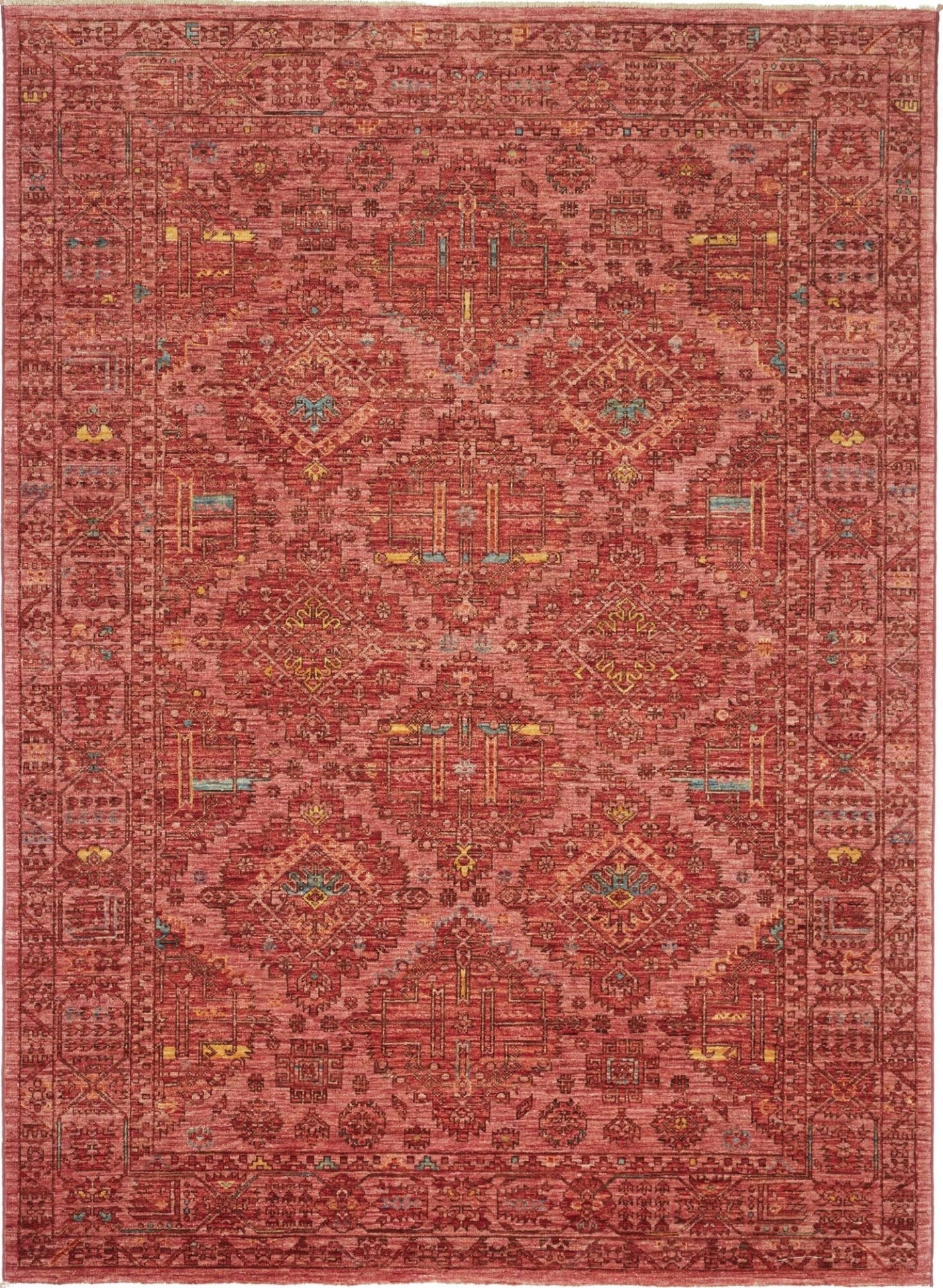 Samarkand Orientteppich 174 x 234cm, handgeknüpft, Wolle, bunt