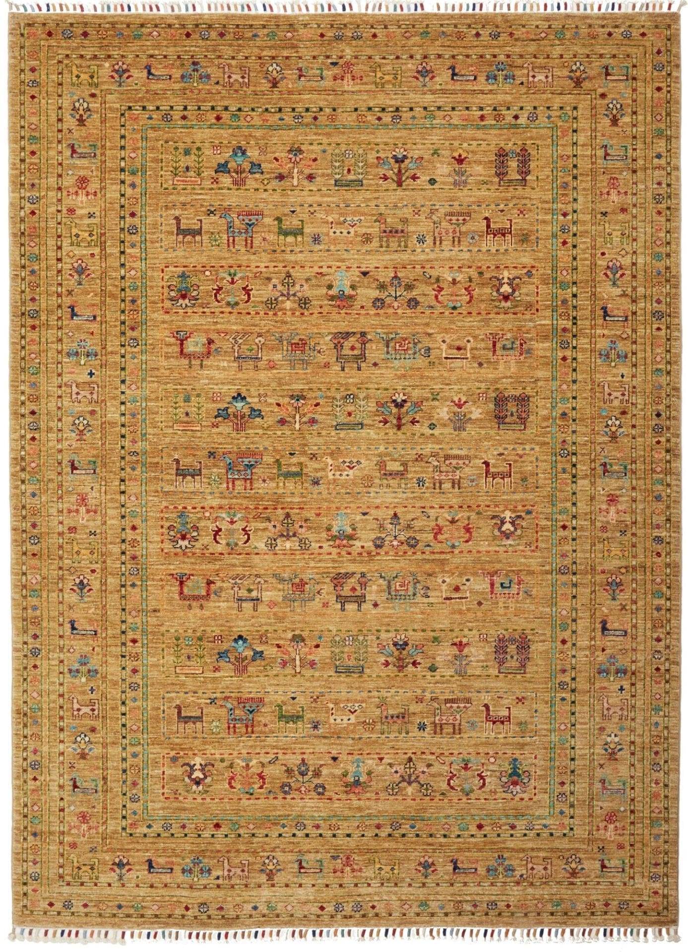 Samarkand Orientteppich 175 x 230cm, Handgeknüpft aus Wolle