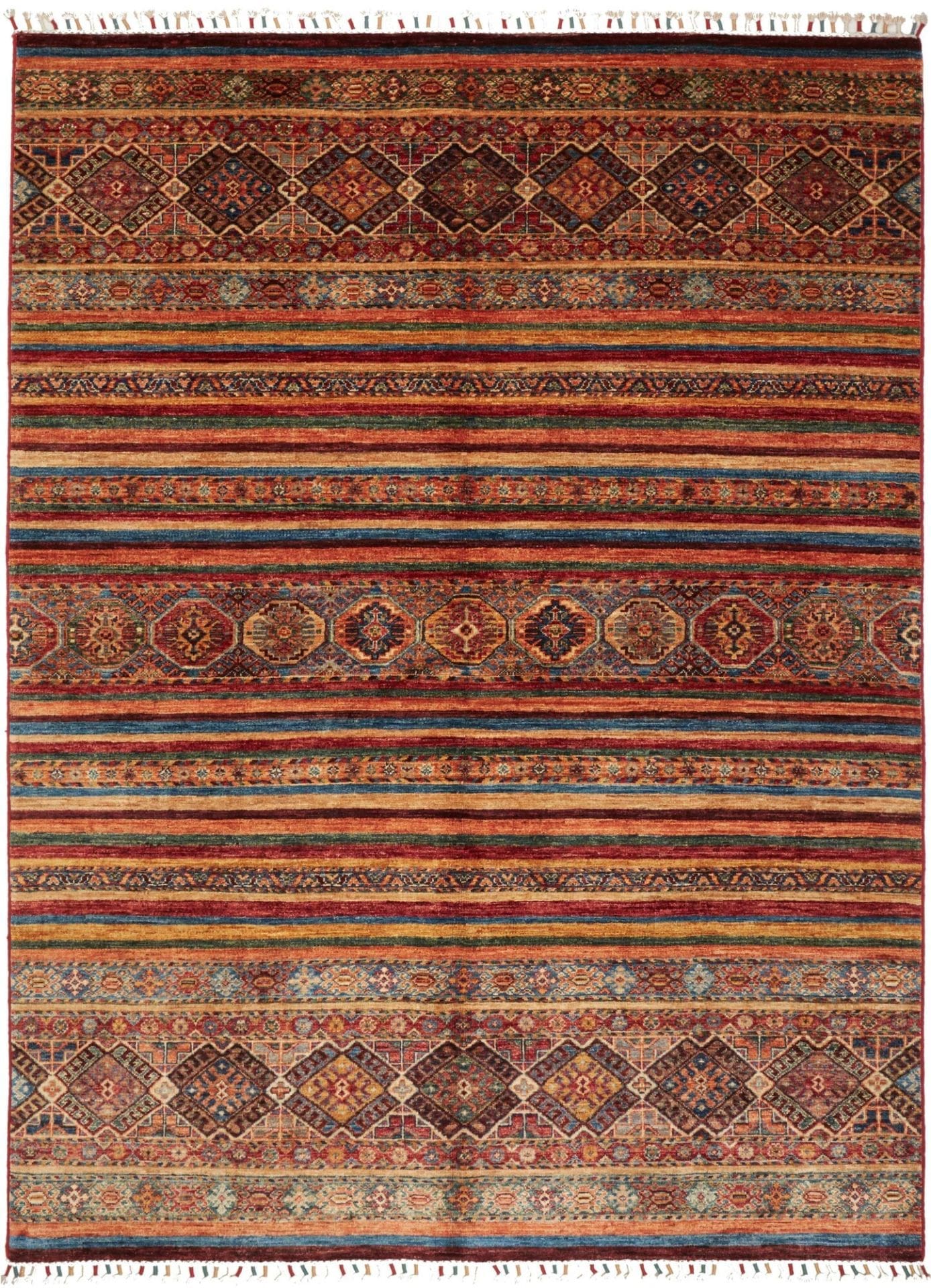 Samarkand Orientteppich 176 x 228cm, Schurwolle, handgeknüpft