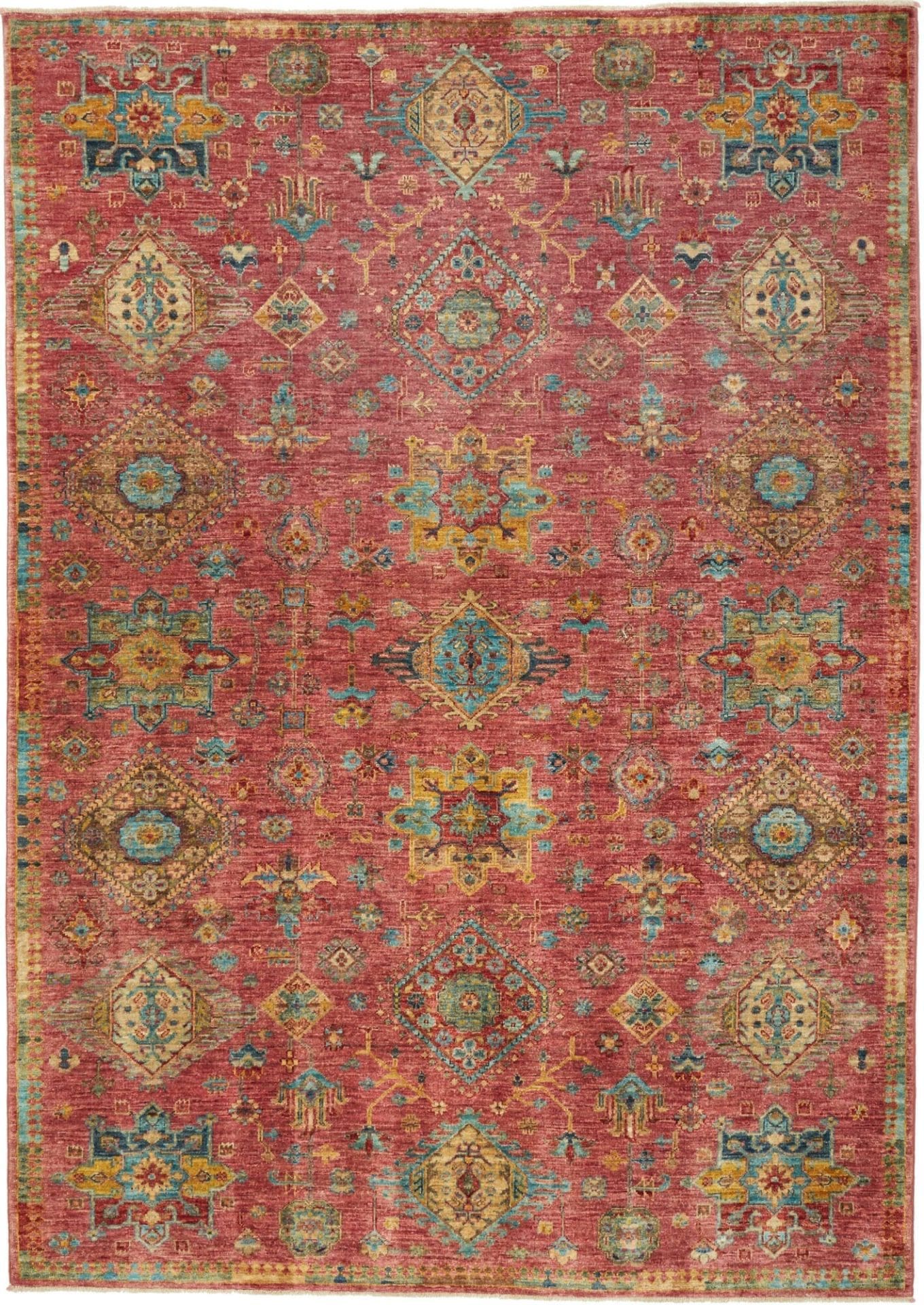 Samarkand Orientteppich 176 x 244cm, handgeknüpft, Schurwolle