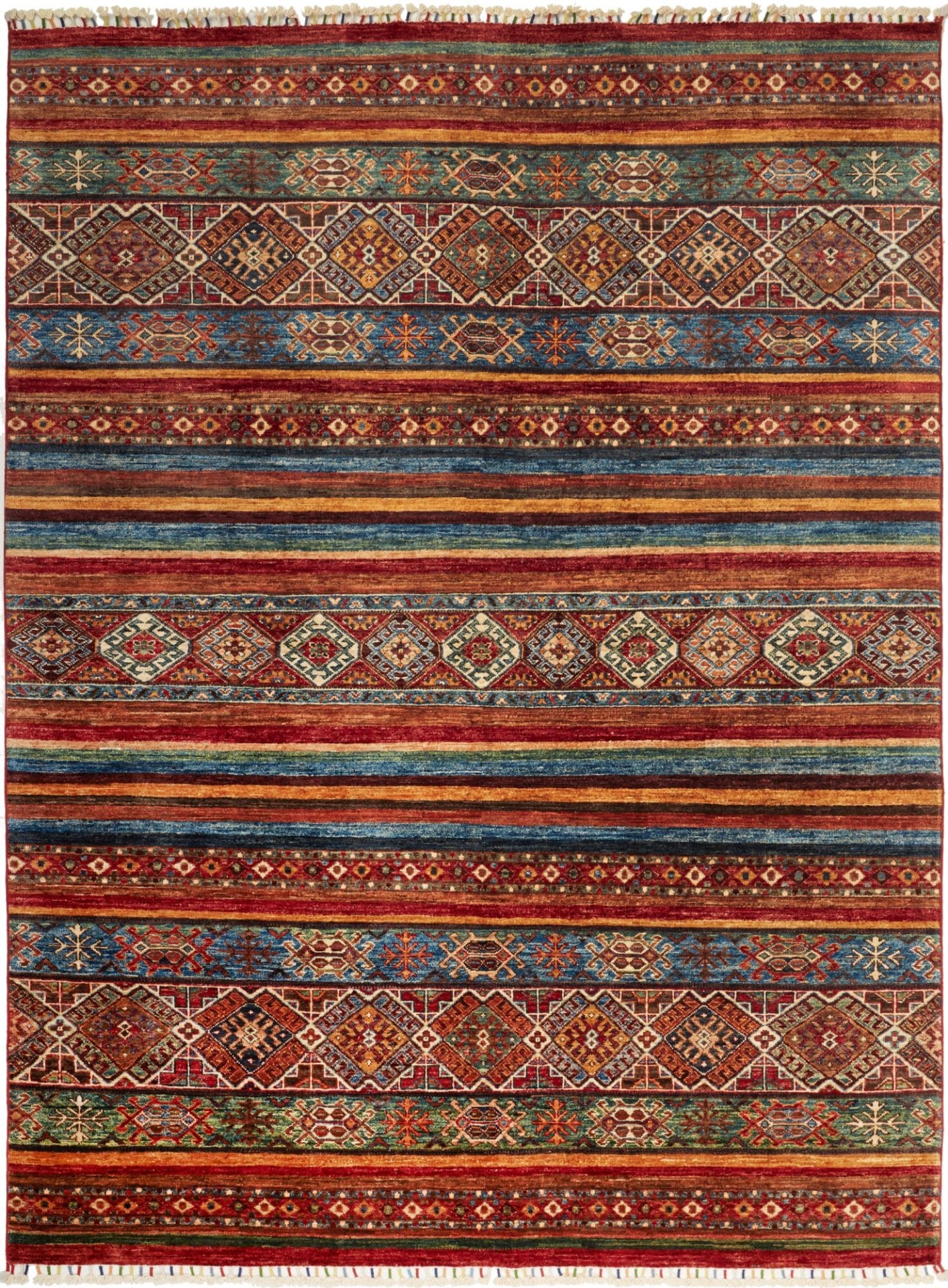 Samarkand Orientteppich 182 x 237cm, handgeknüpft, Wolle
