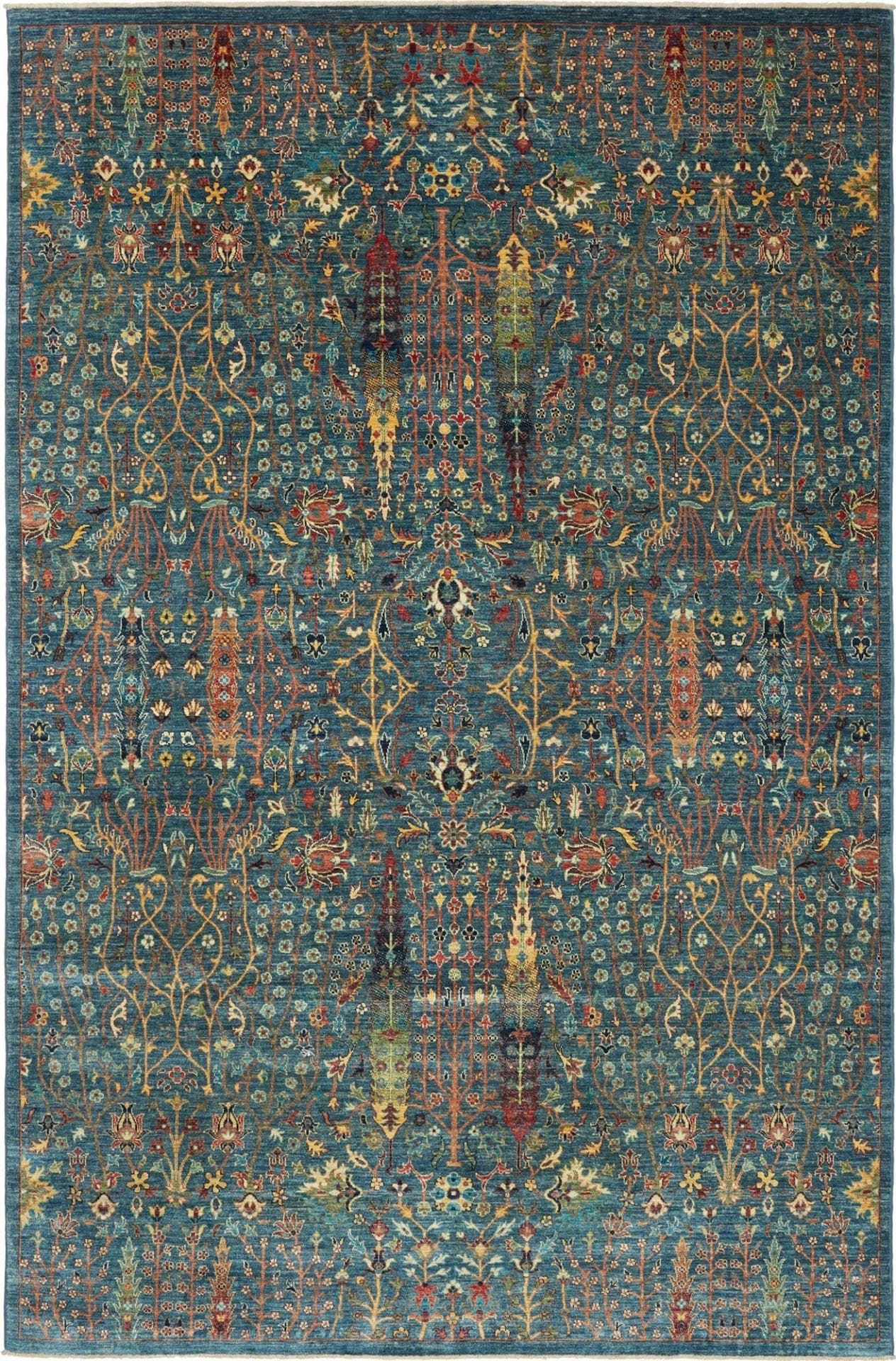 Samarkand Orientteppich 201 x 299 cm, handgeknüpft, Wolle