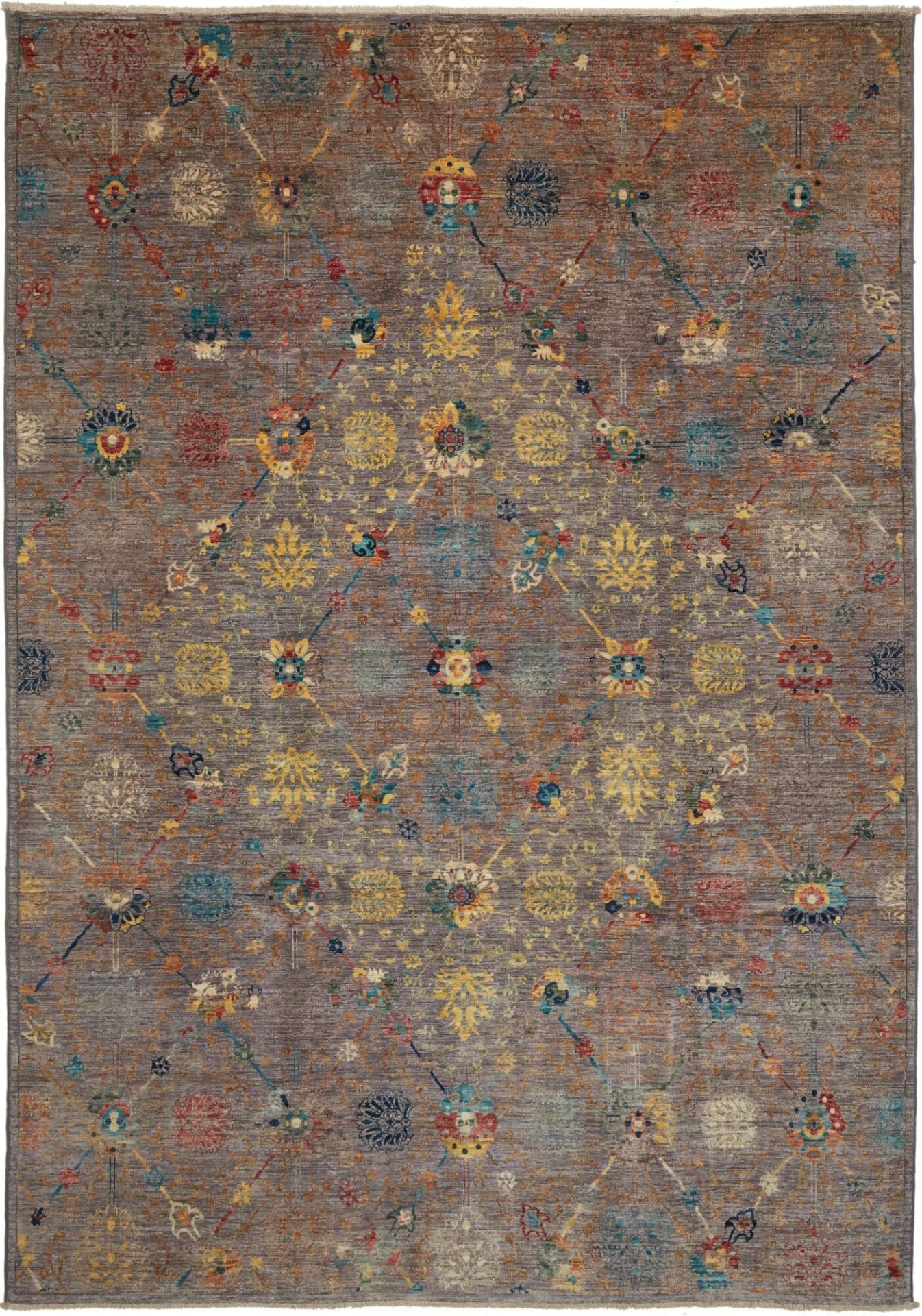 Samarkand Orientteppich 202x291cm, handgeknüpft, Schurwolle