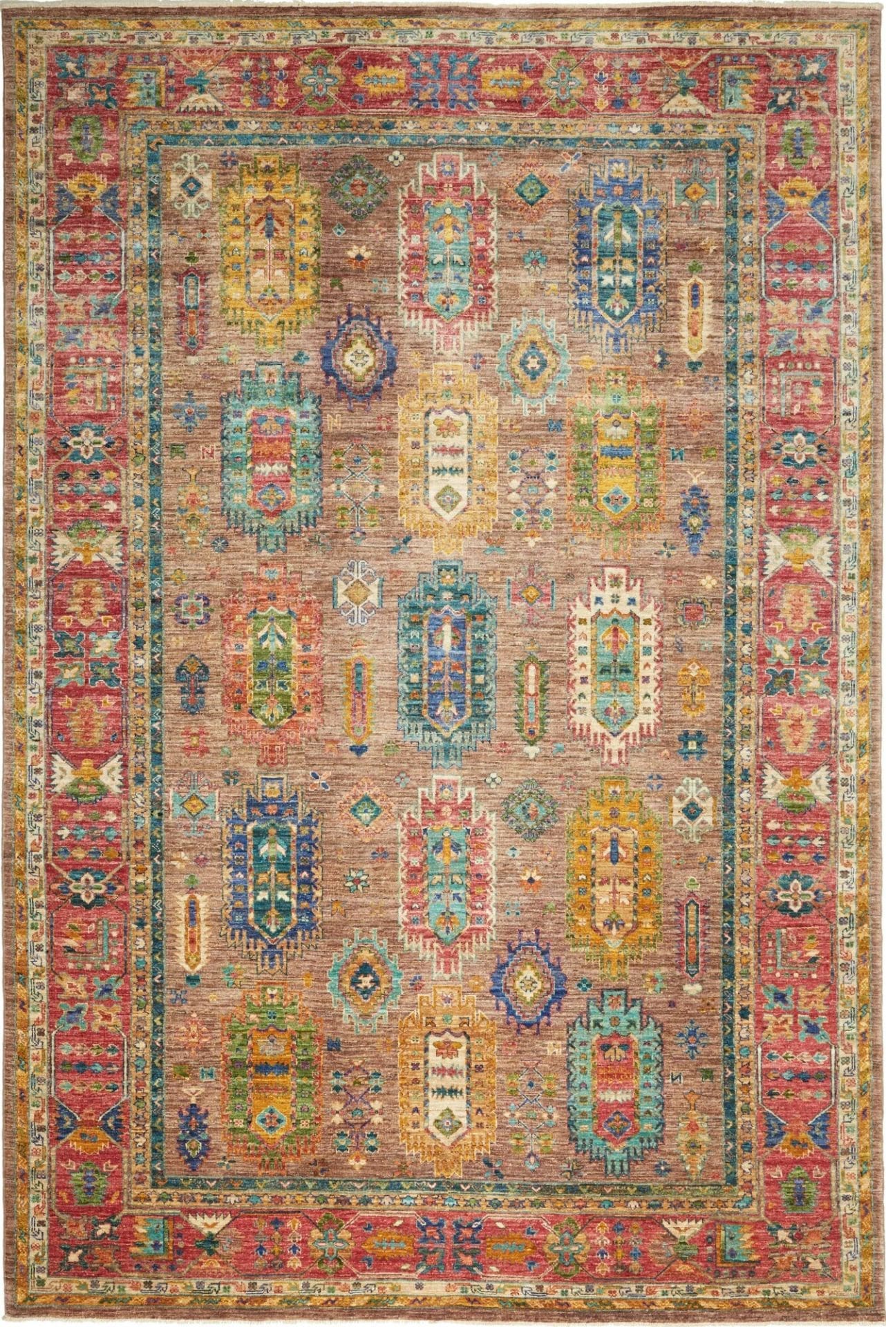 Samarkand Orientteppich 207 x 302cm, Schurwolle, handgeknüpft