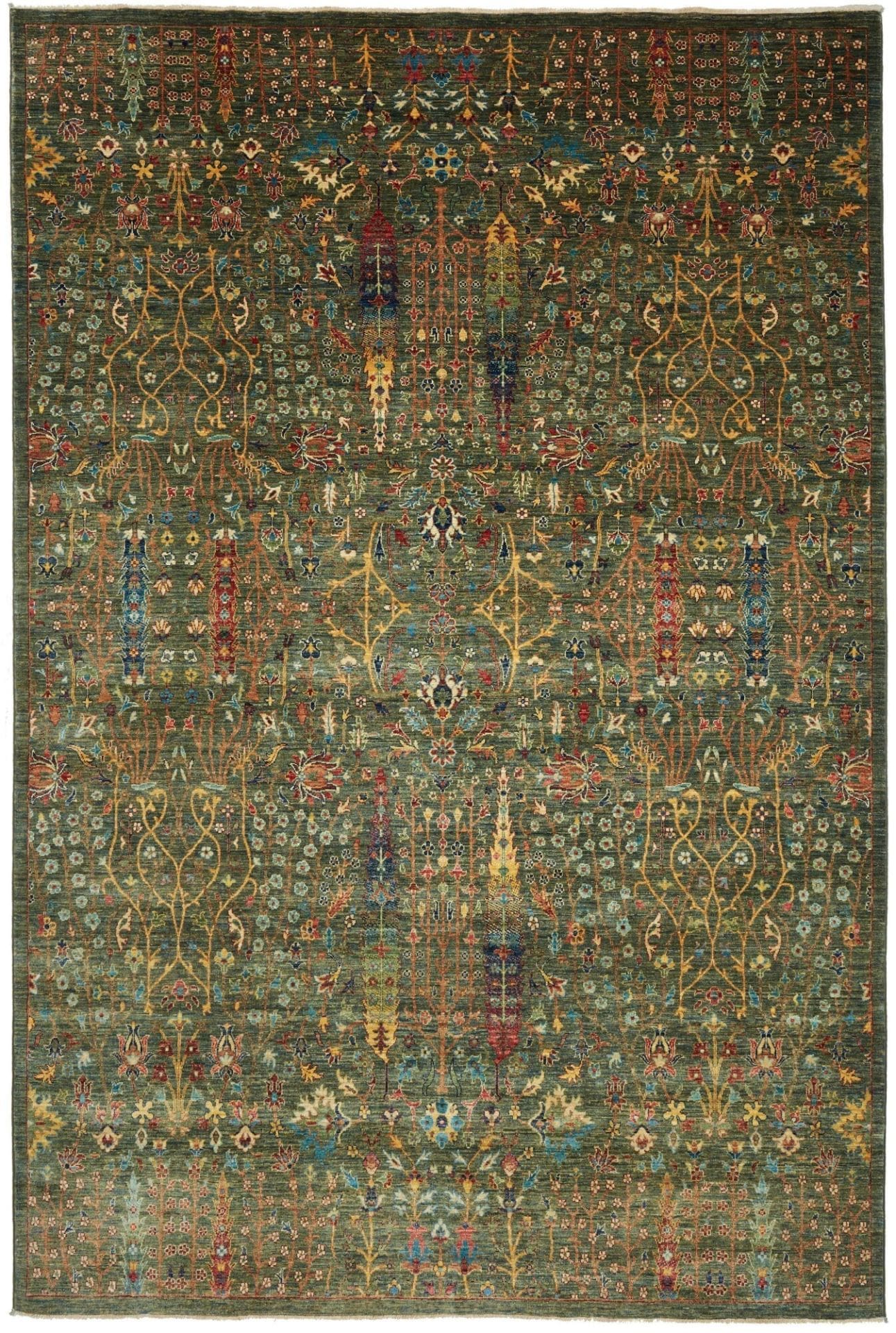 Samarkand Orientteppich 208 x 307cm, Schurwolle, handgeknüpft