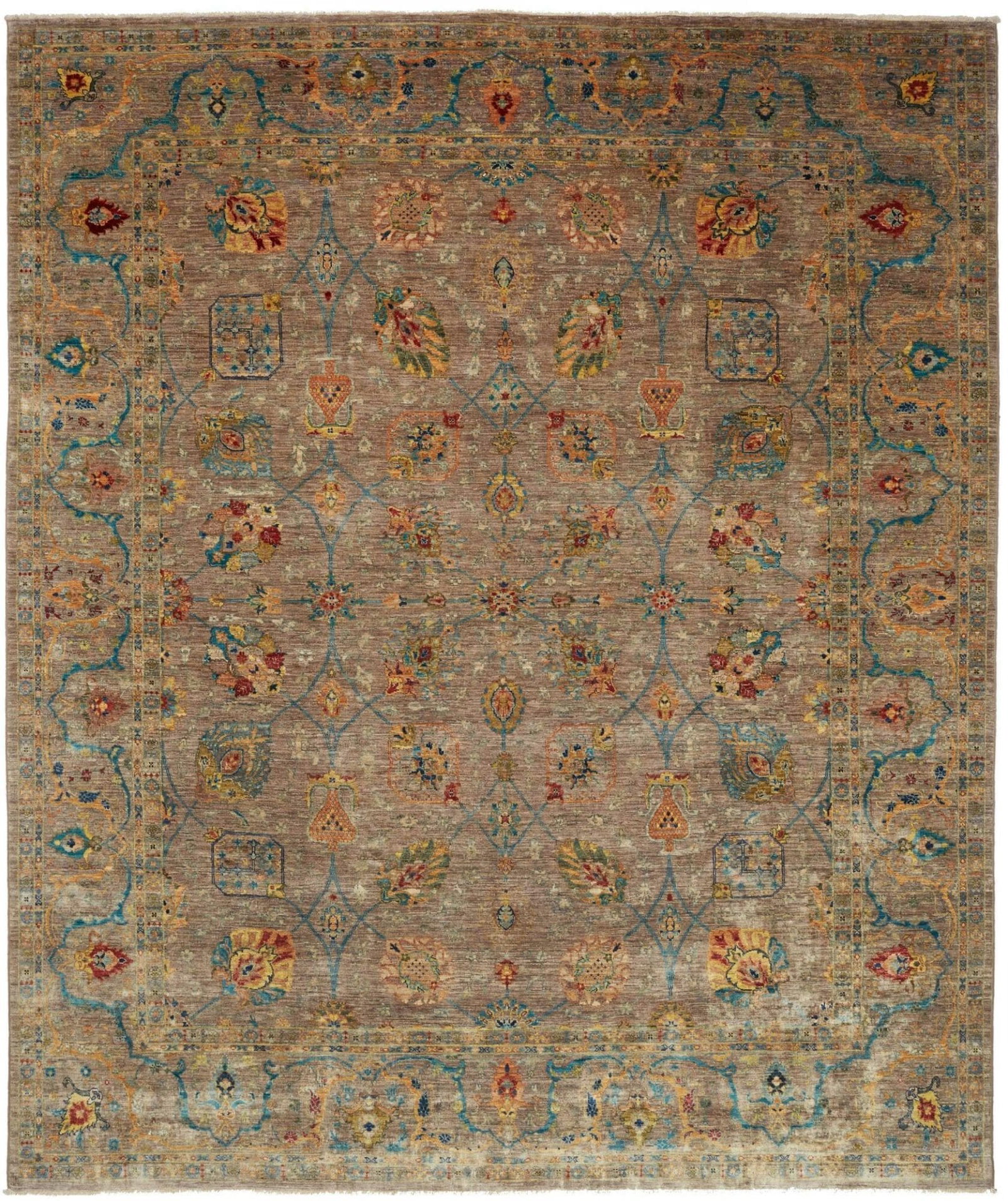 Samarkand Orientteppich 251 x 296cm, Schurwolle, handgeknüpft