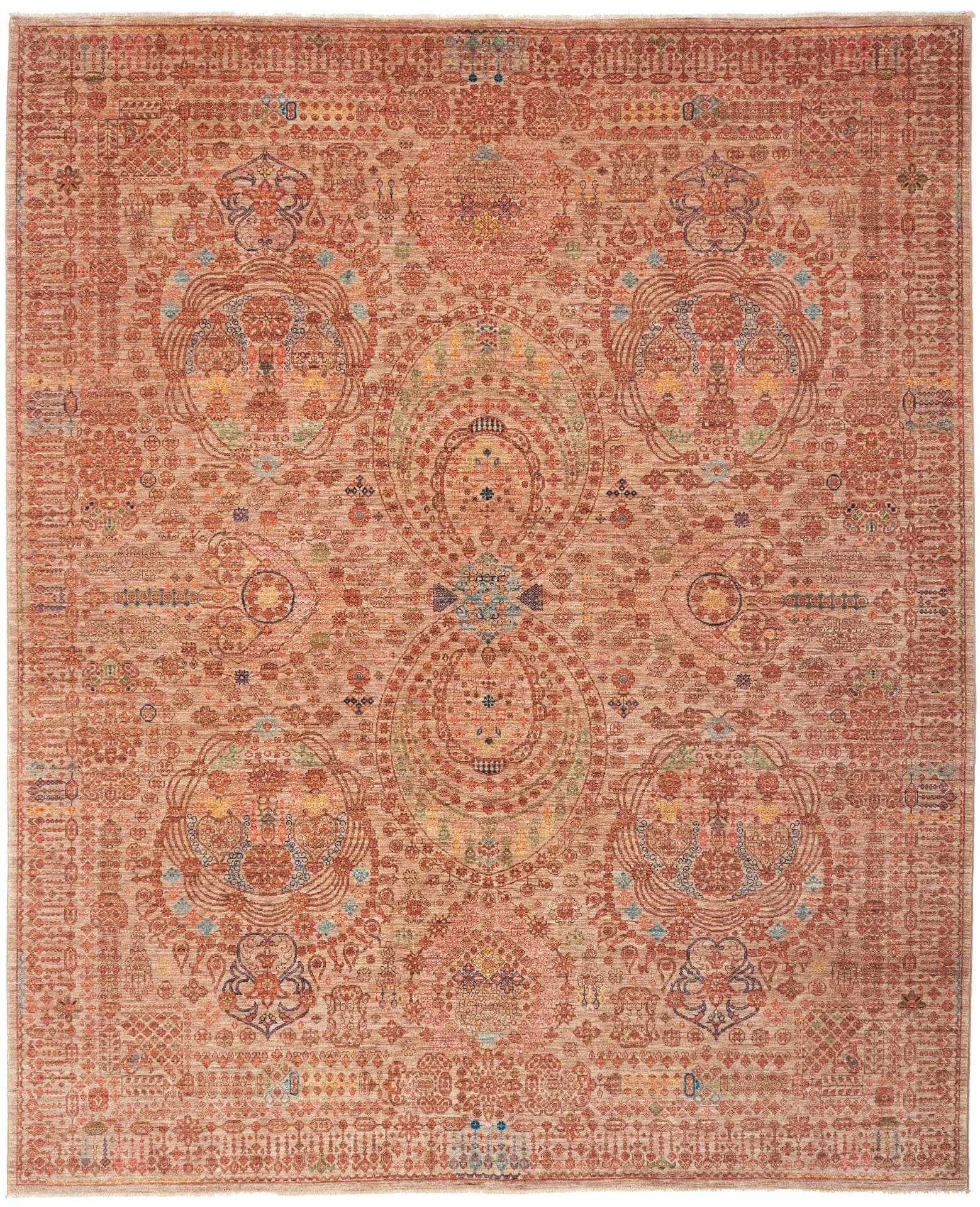 Samarkand Orientteppich 252 x 299 cm, handgeknüpft, Wolle