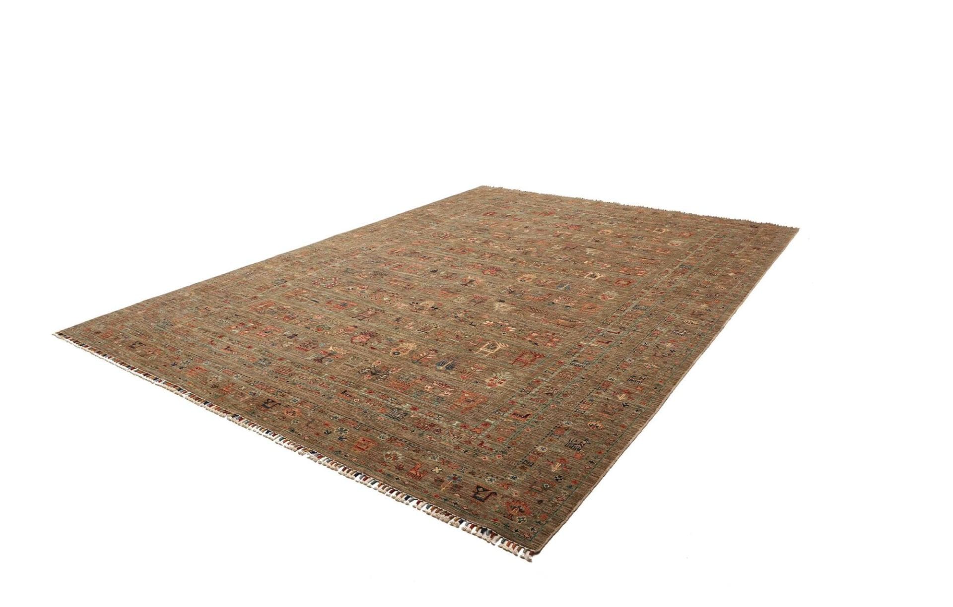 Samarkand Orientteppich 252 x 343cm, handgeknüpft, Schurwolle