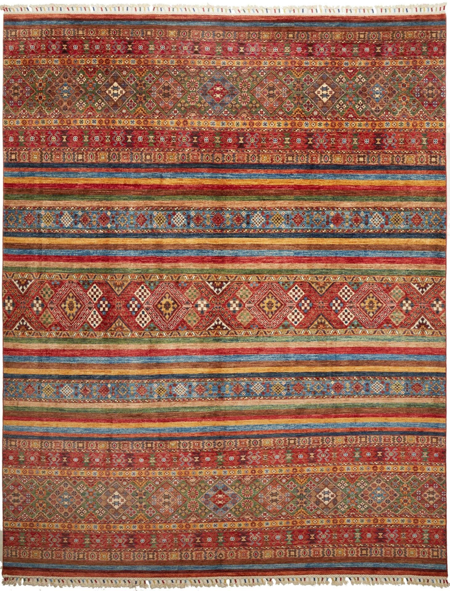 Samarkand Orientteppich 253 x 320 cm, handgeknüpft, Wolle