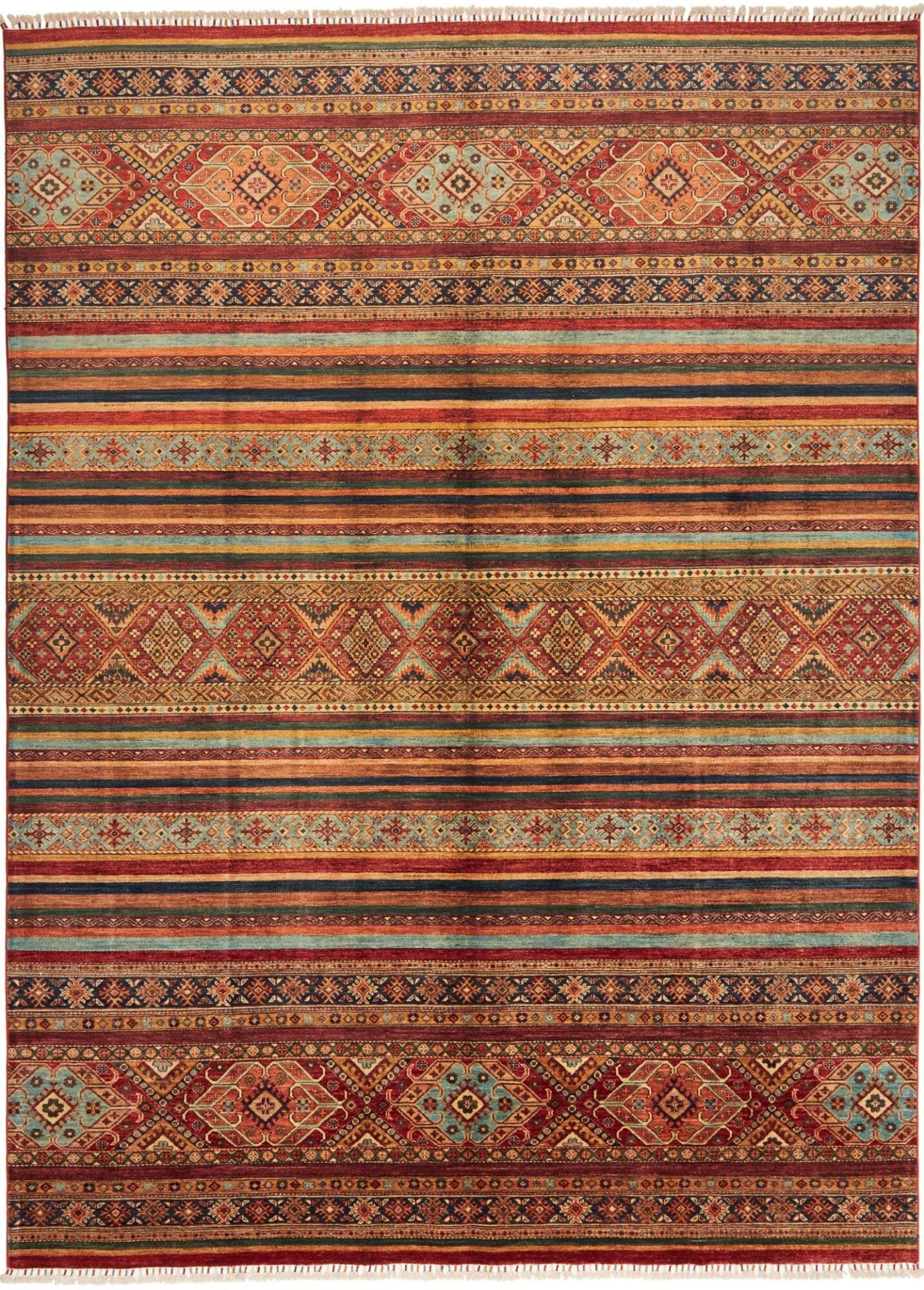 Samarkand Orientteppich 253 x 344cm, handgeknüpft, Wolle