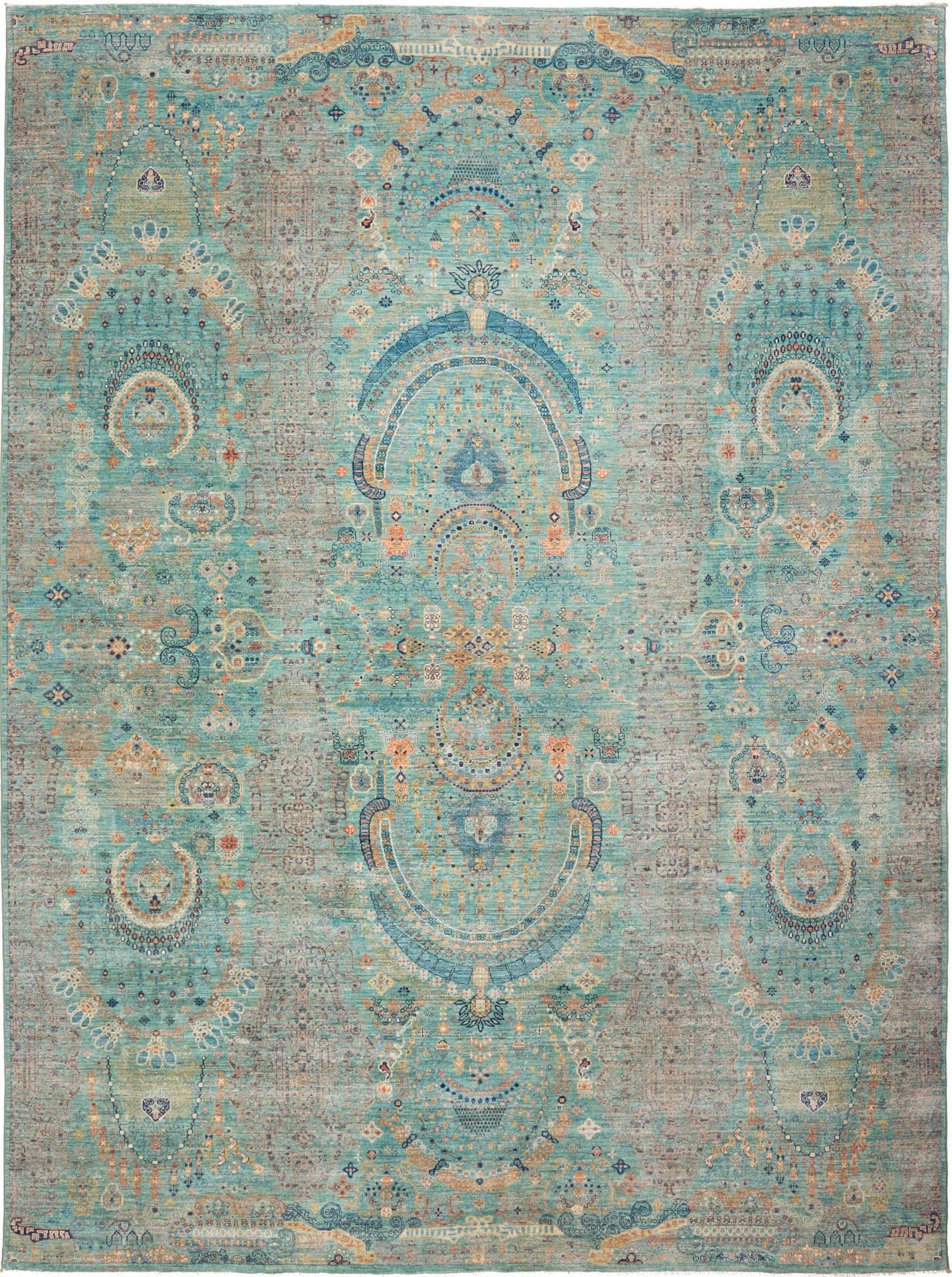 Samarkand Orientteppich 272 x 366cm, handgeknüpft, Wolle