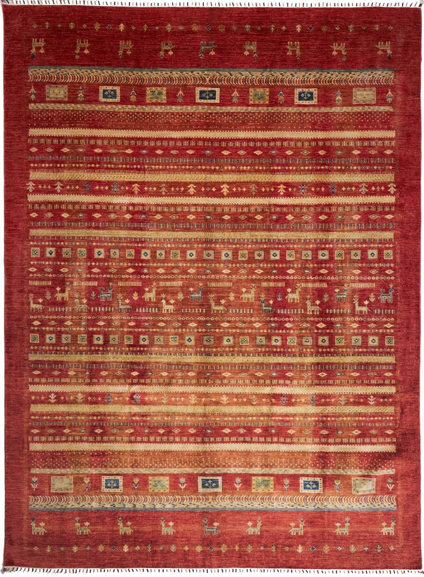 Samarkand Orientteppich 278 x 370cm, handgeknüpft, Wolle