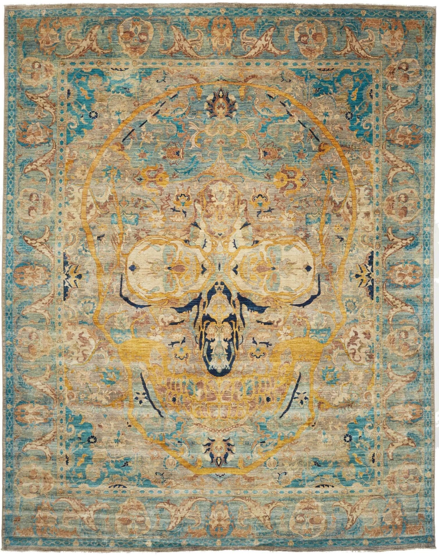 Samarkand Orientteppich 282 x 374cm, handgeknüpft, Schurwolle