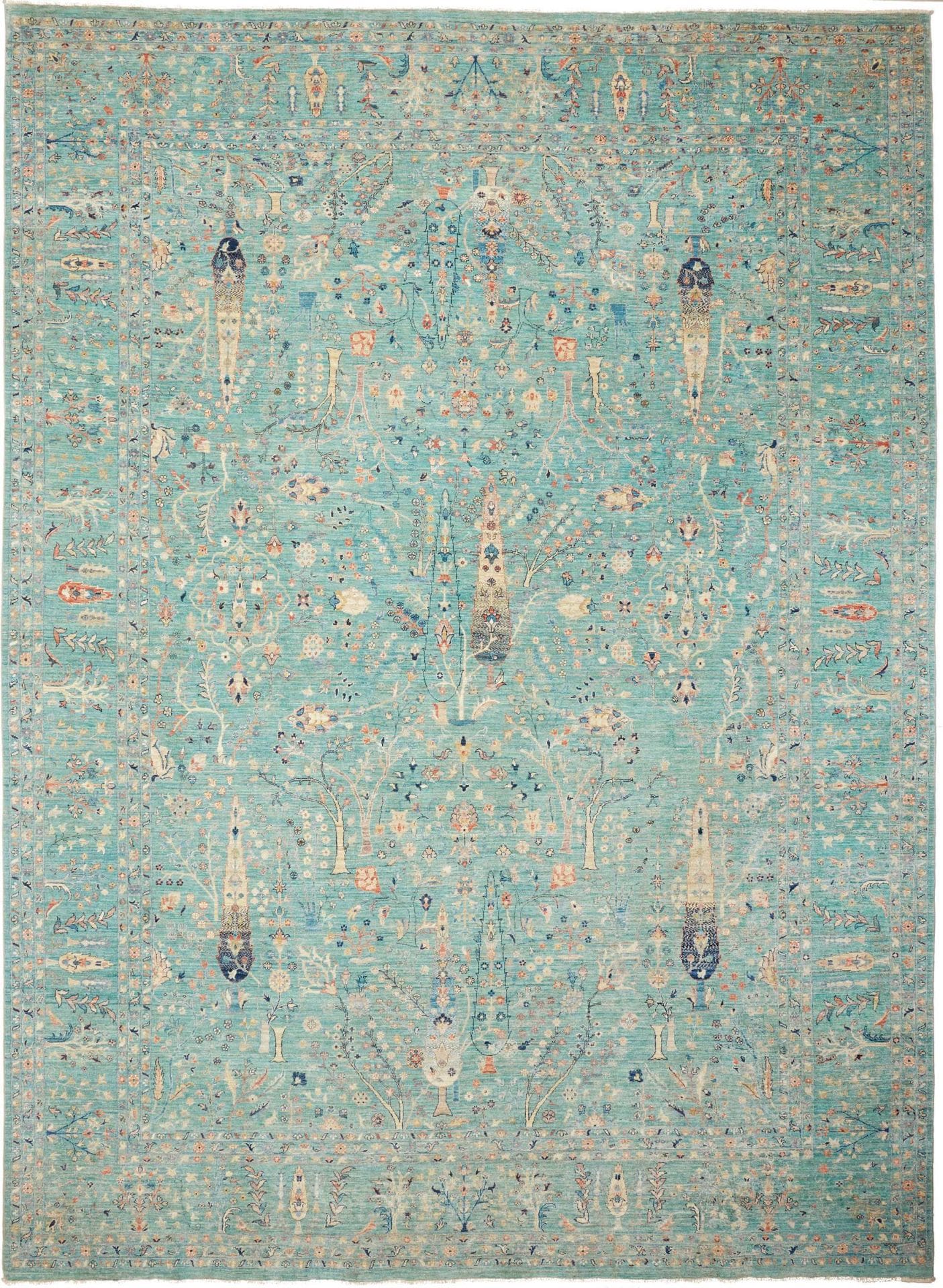 Samarkand Orientteppich 298 x 402cm, Schurwolle, handgeknüpft
