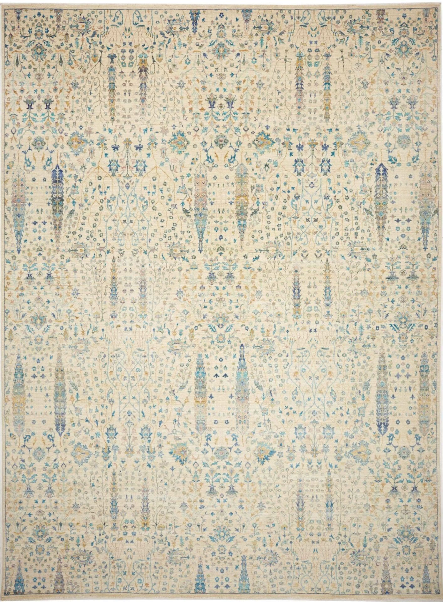 Samarkand Orientteppich 305 x 416cm, handgeknüpft, Schurwolle