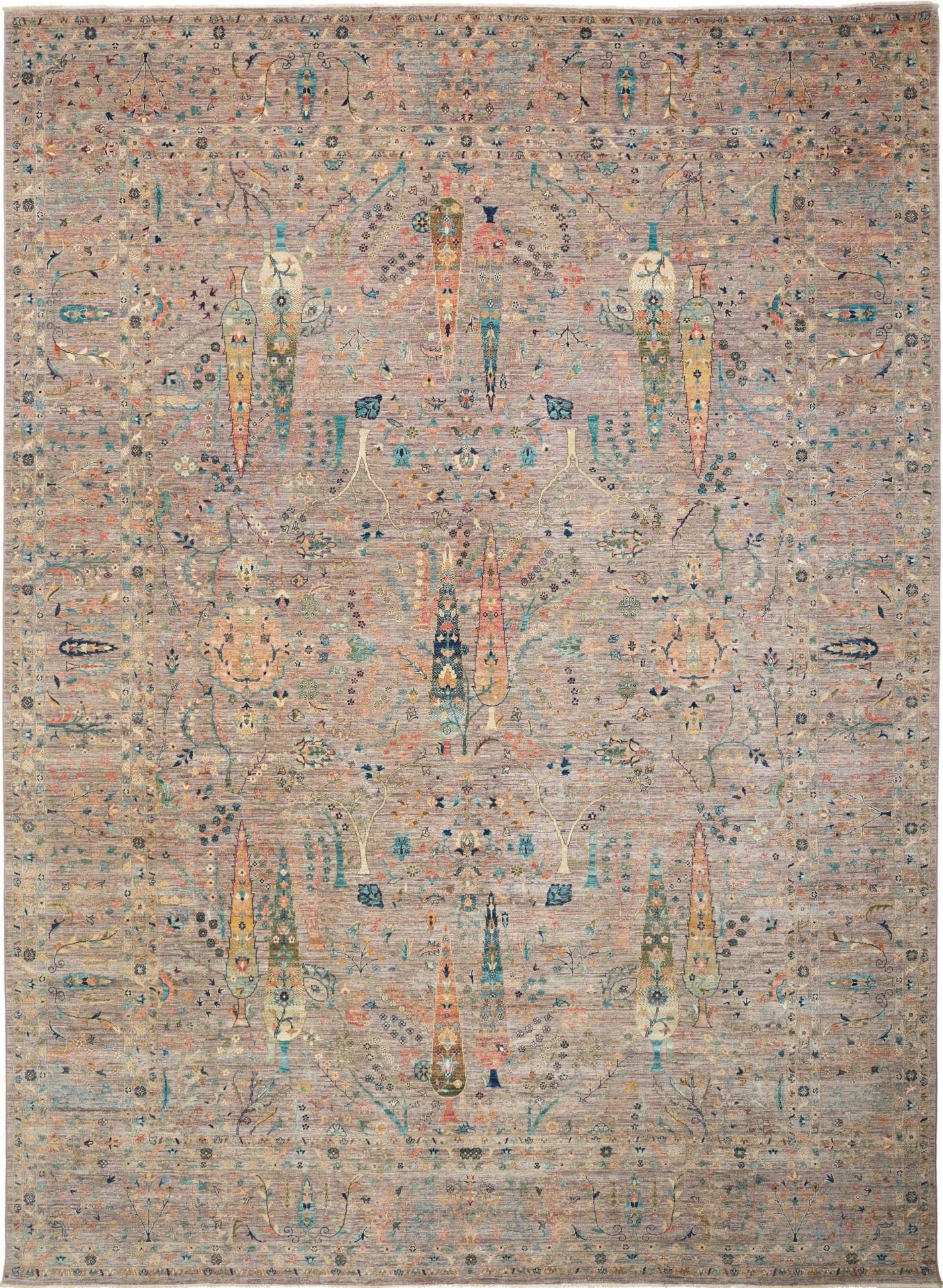 Samarkand Orientteppich 308 x 419cm, handgeknüpft, Schurwolle