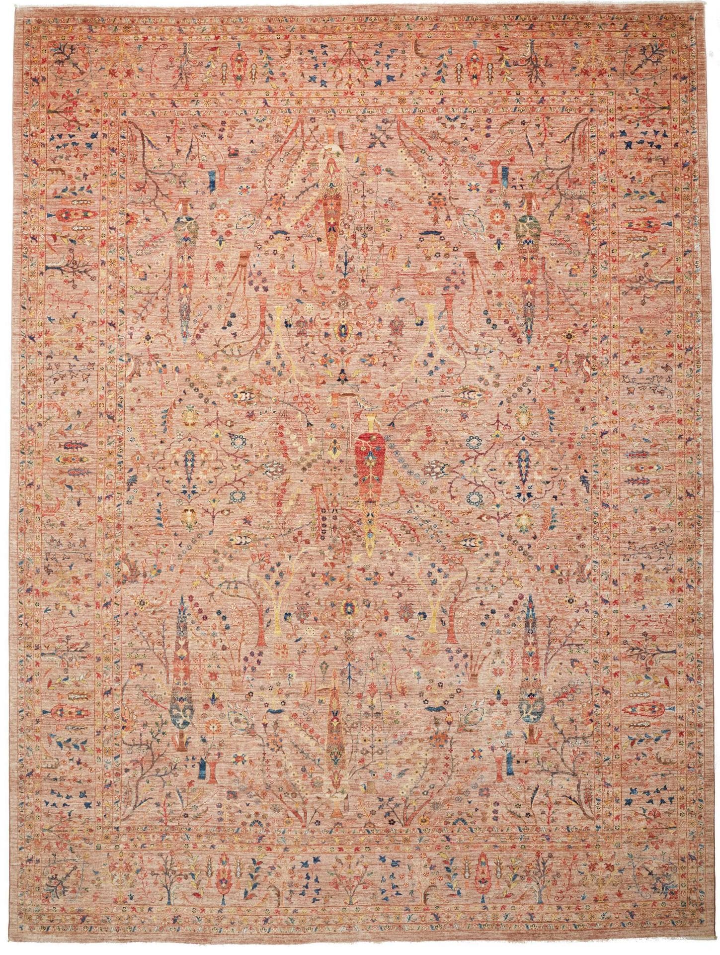 Samarkand Orientteppich 310 x 412cm, handgeknüpft, Schurwolle