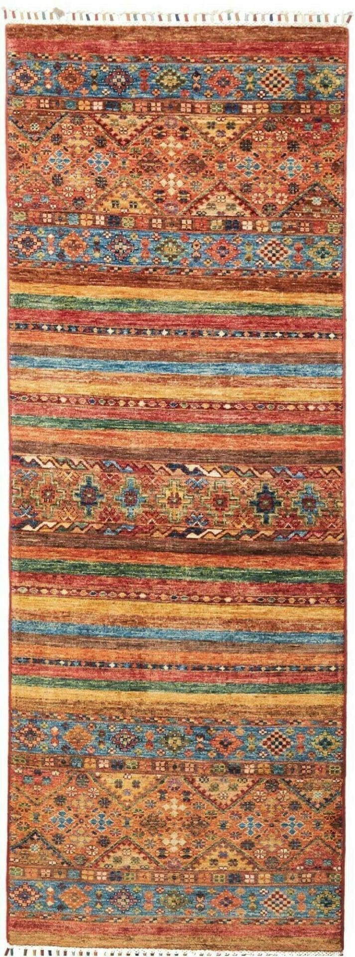 Samarkand Orientteppich 77 x 205cm – Handgeknüpft, Wolle