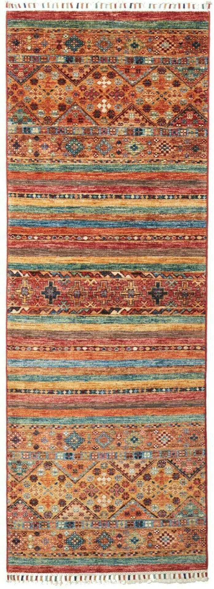 Samarkand Orientteppich 77 x 209cm, Schurwolle, handgeknüpft