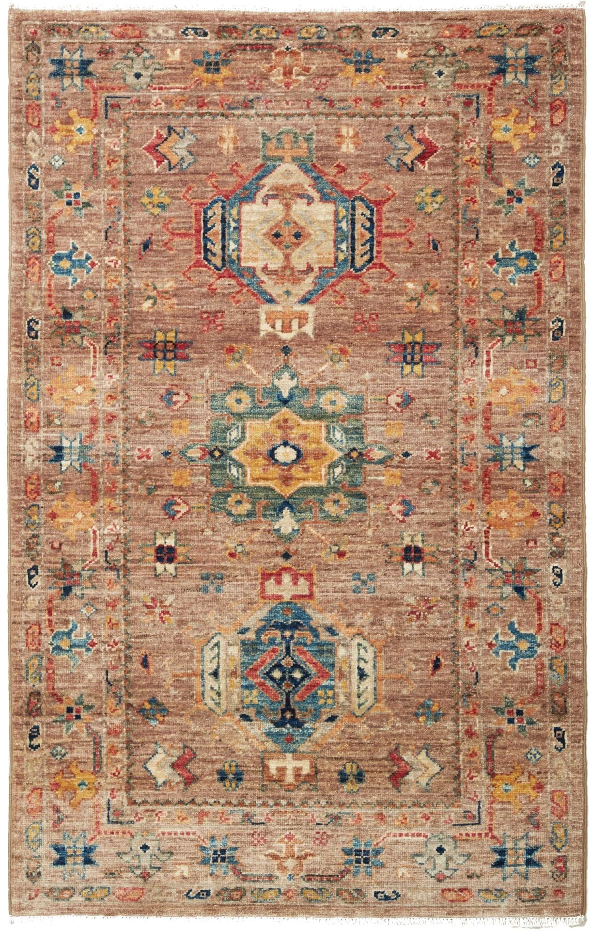Samarkand Orientteppich 79 x 125cm, Schurwolle, handgeknüpft