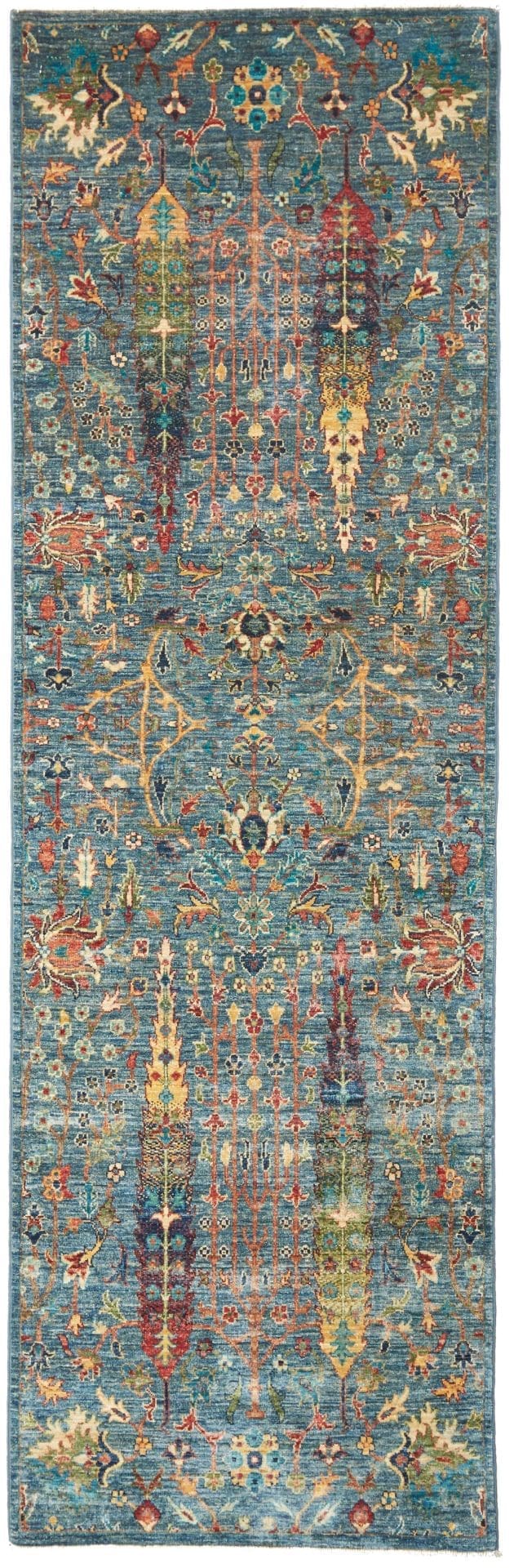 Samarkand Orientteppich 80 x 243cm, handgeknüpft, Schurwolle