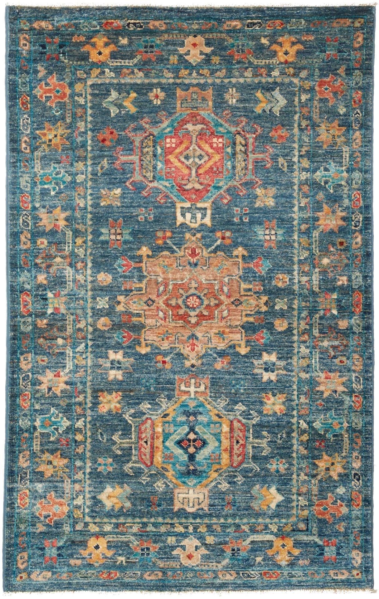 Samarkand Orientteppich 81 x 123cm, handgeknüpft, Wolle