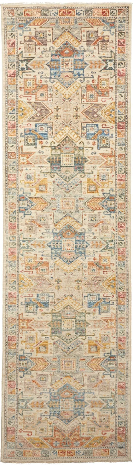 Samarkand Orientteppich 81 x 288cm, handgeknüpft, Schurwolle