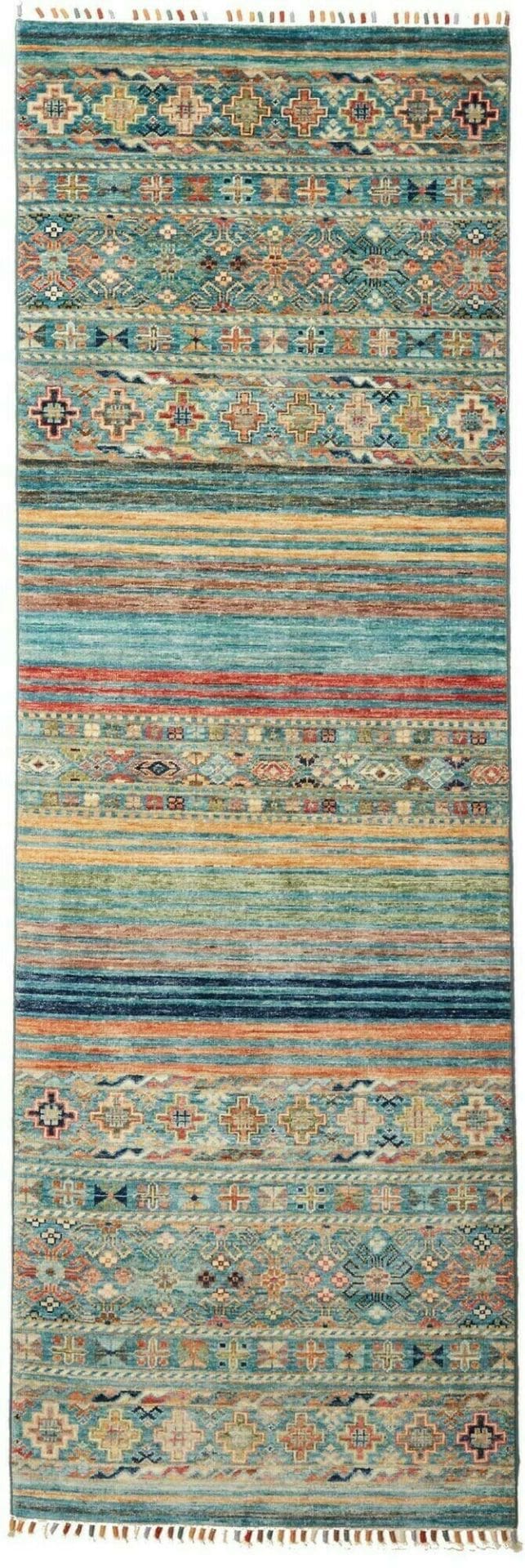 Samarkand Orientteppich 82 x 240cm, handgeknüpft, Wolle