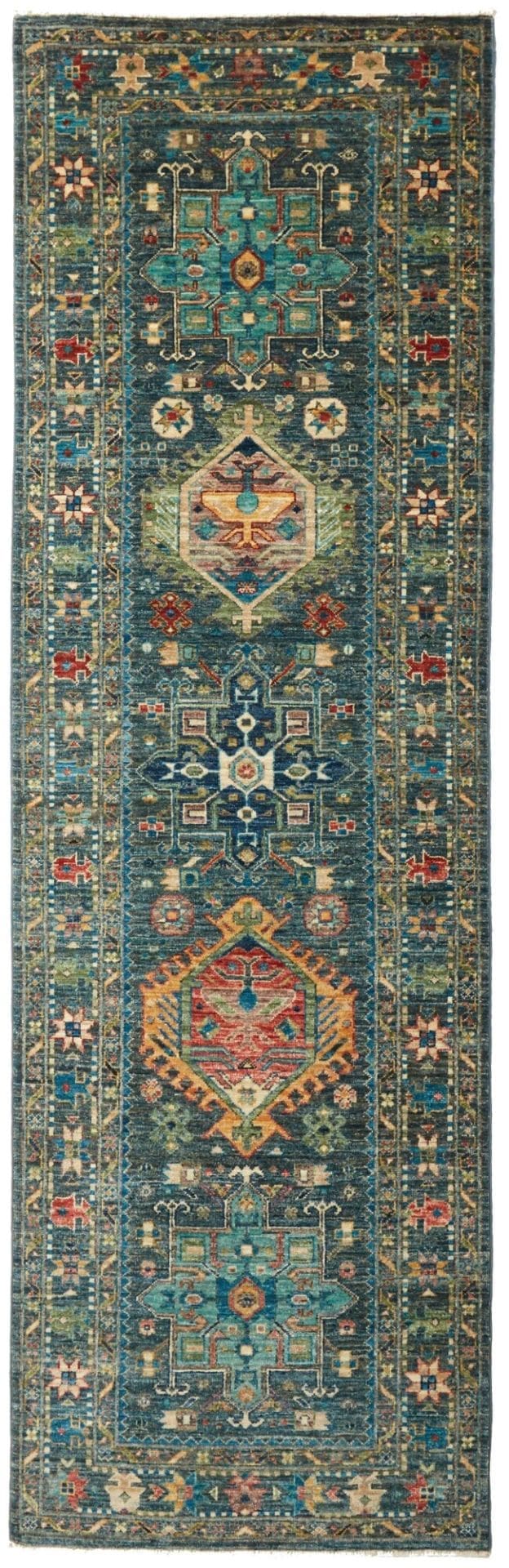 Samarkand Orientteppich 82 x 253cm, Handgeknüpft, Wolle