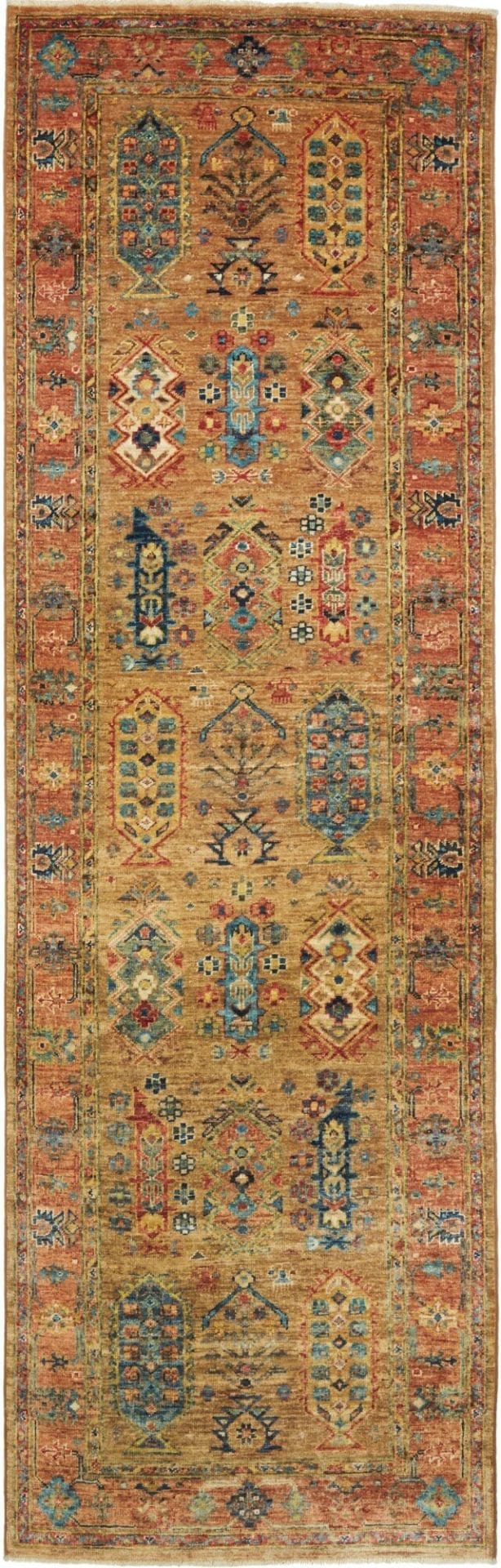 Samarkand Orientteppich 83 x 242cm, Schurwolle, handgeknüpft