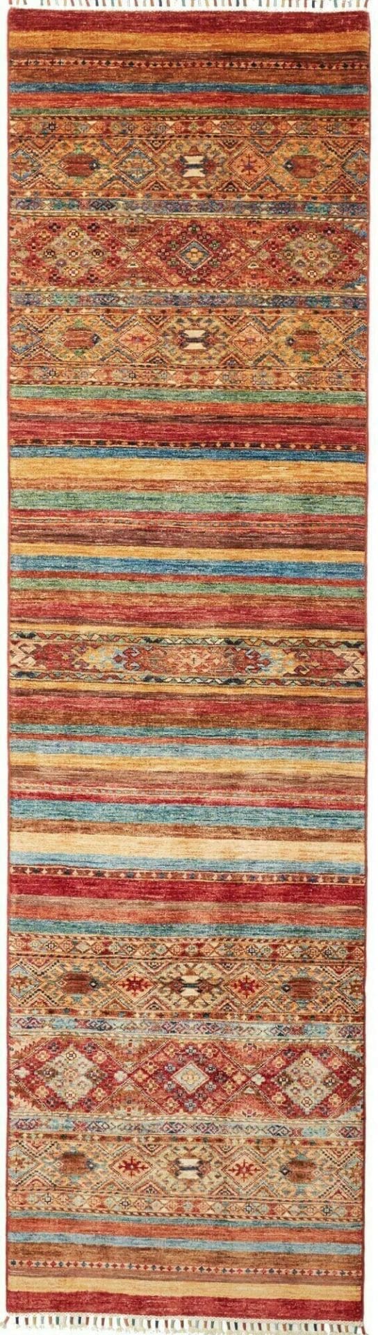 Samarkand Orientteppich 83 x 292 cm - handgeknüpft, Schurwolle