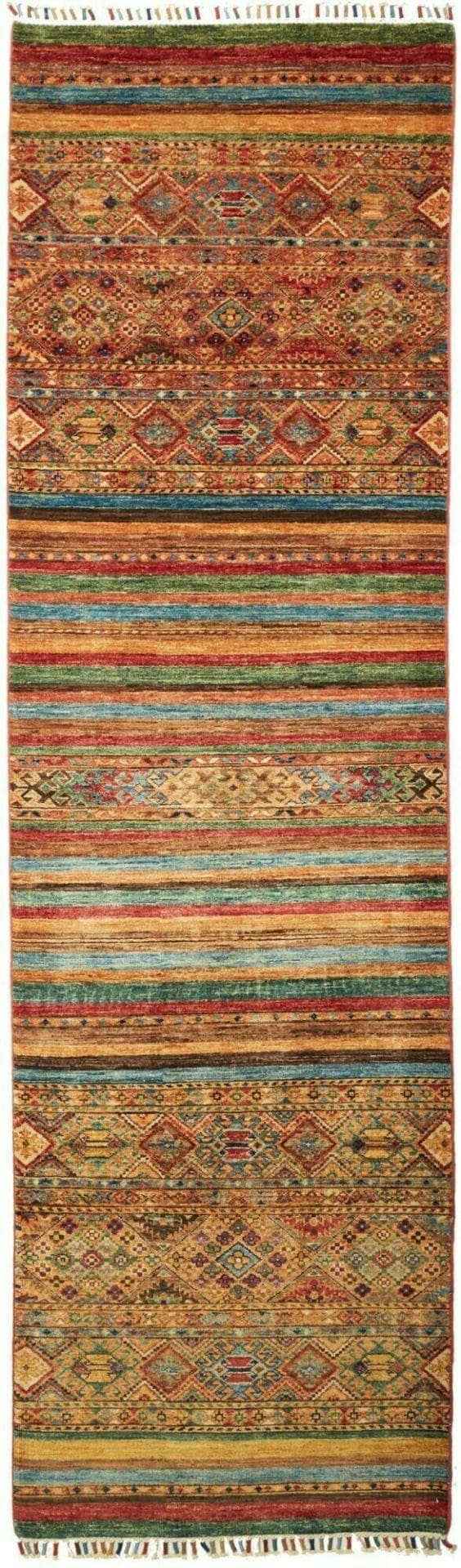 Samarkand Orientteppich 85 x 282cm - Handgeknüpft aus Schurwolle