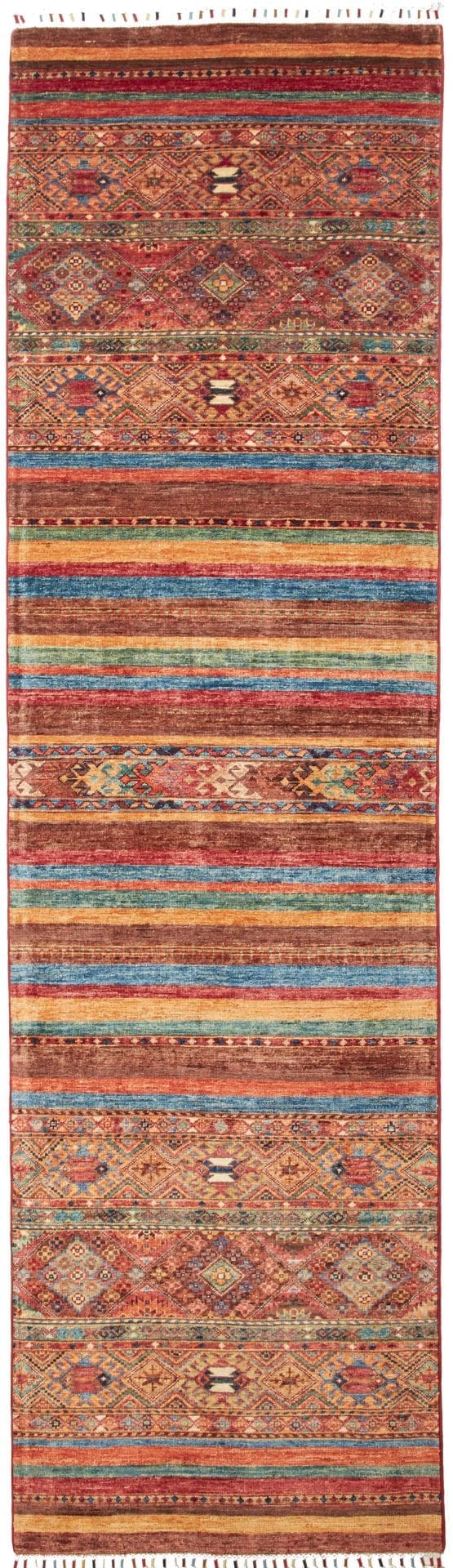 Samarkand Orientteppich 86 x 305cm, handgeknüpft, Wolle