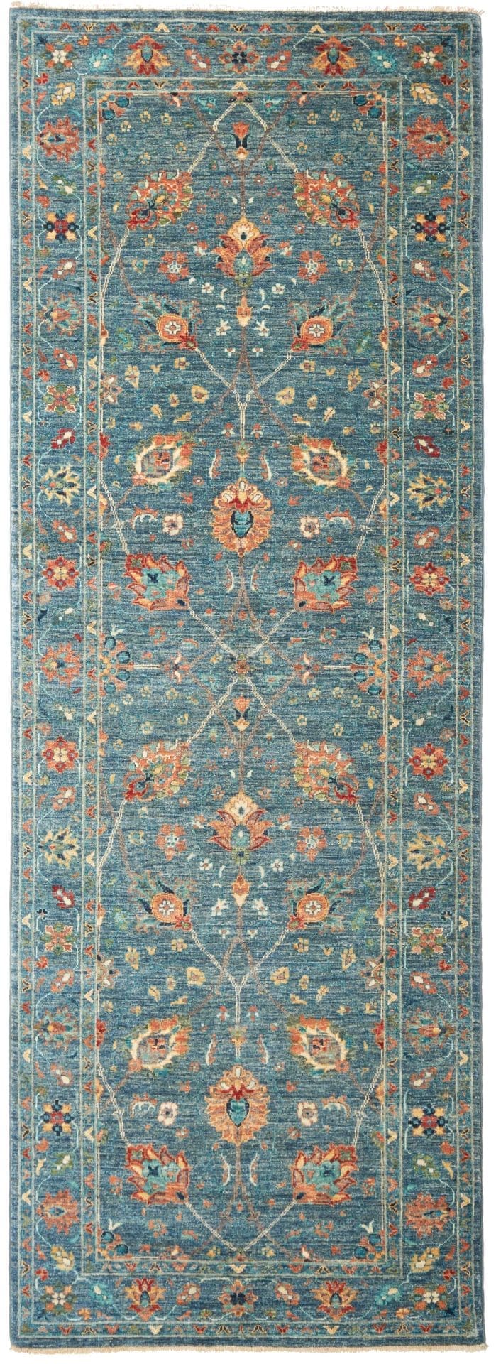 Samarkand Orientteppich 93 x 252 cm, handgeknüpft, Schurwolle