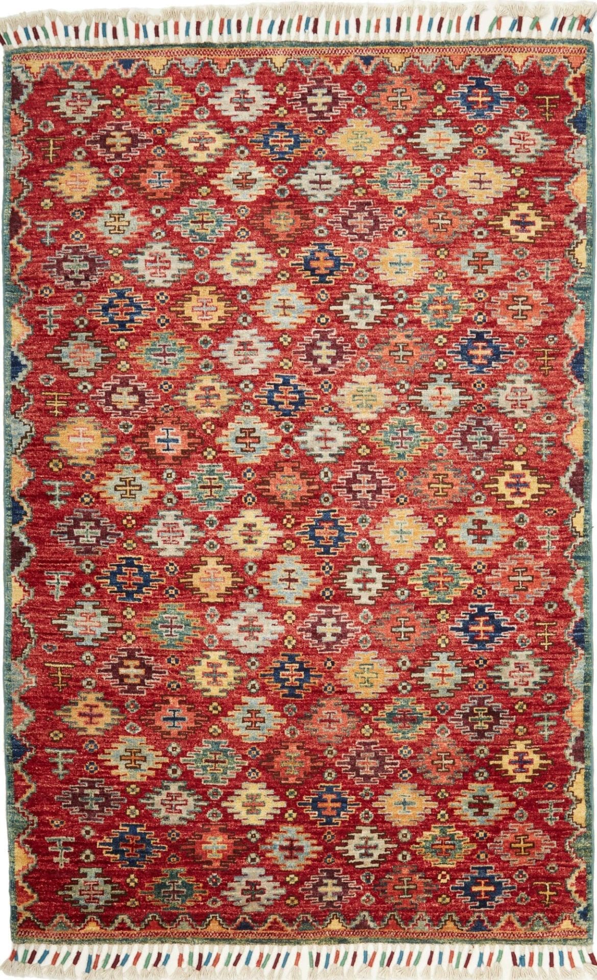 Samarkand Orientteppich 98 x 153cm, Handgeknüpft, Wolle