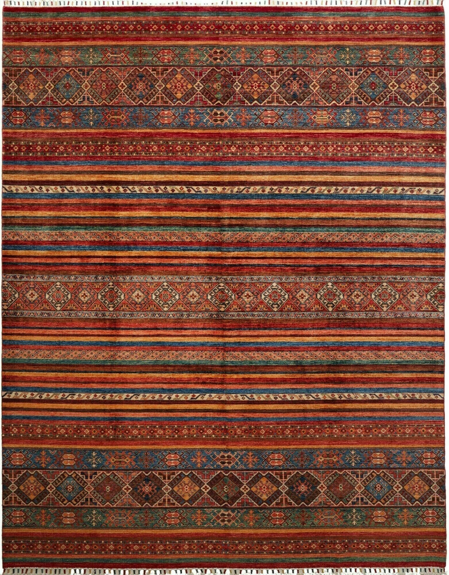 Samarkand Teppich 256 x 310cm, Schurwolle, handgeknüpft, Orientteppich