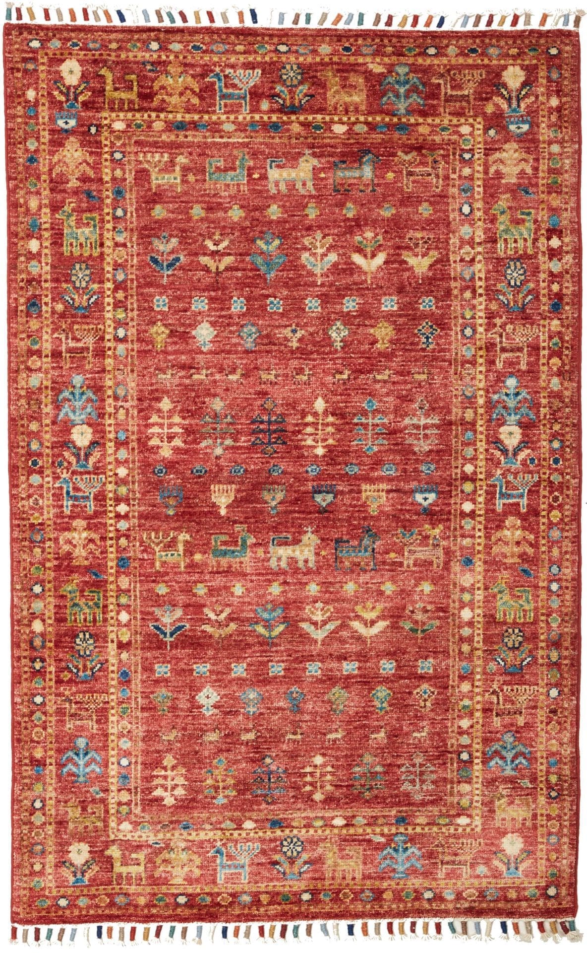 Samarkand Teppich 82 x 125 cm, Schurwolle, handgeknüpft, Orientteppich