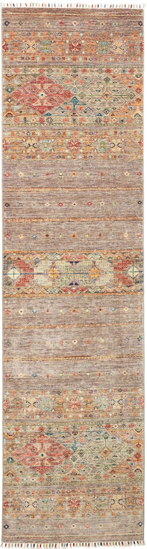 Samarkand Teppich 82 x 300cm, handgeknüpft, Schurwolle, Orientteppich