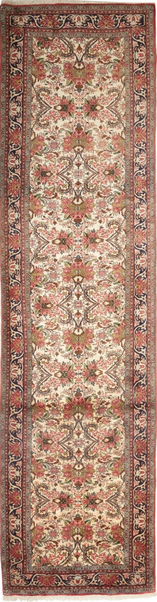 Sandjan 90 x 351cm Perserteppich aus Schurwolle, handgeknüpft