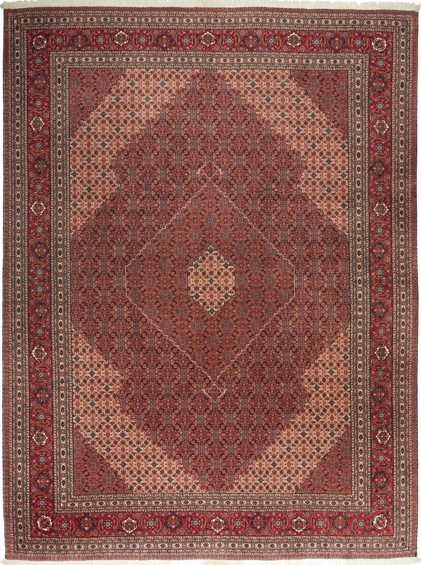 Sarab Teppich 273 x 370cm, florale Muster, handgeknüpft, Perserteppich